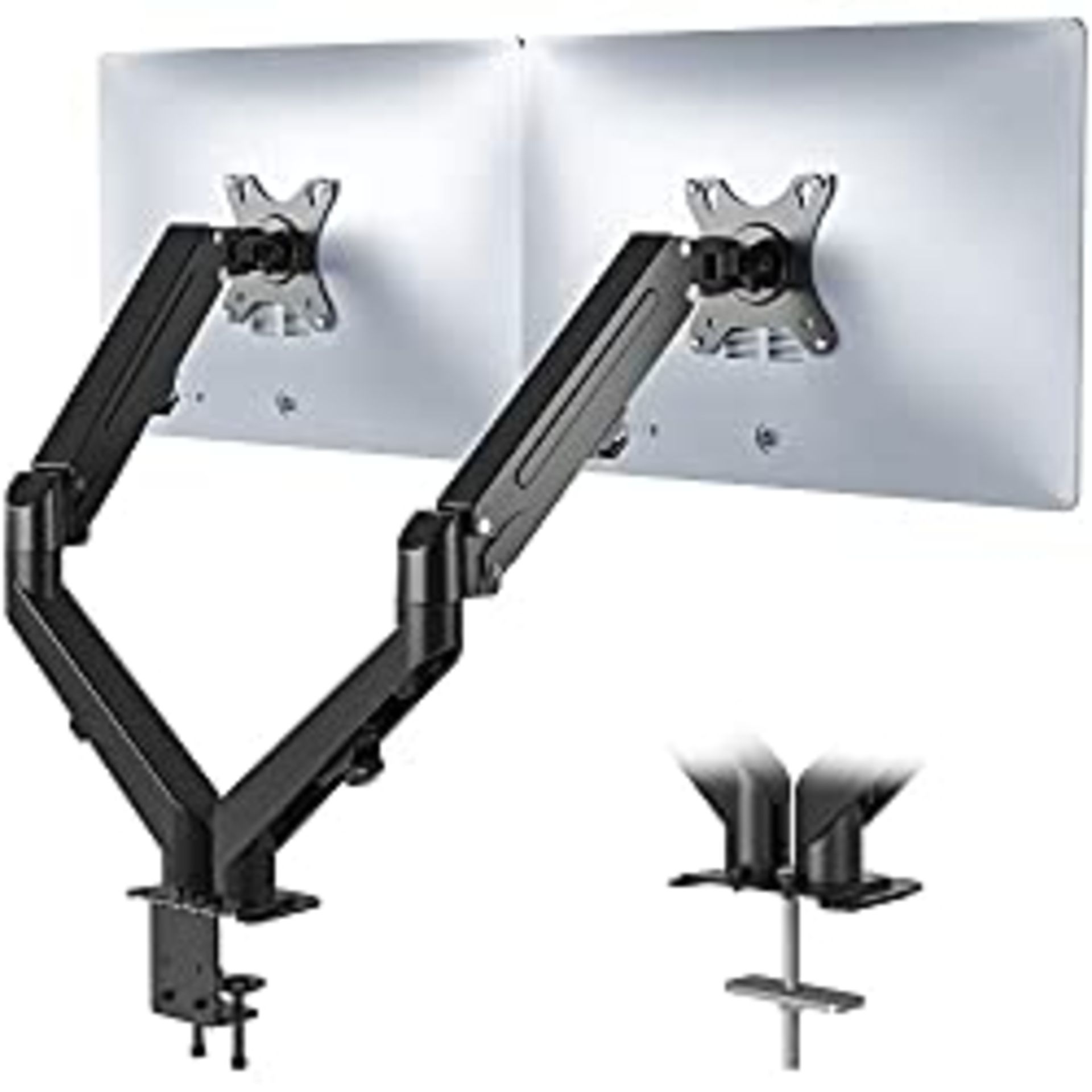 RRP £45.98 BONTEC Dual Monitor Arm Desk Mount Stand for 13-27 inch LED/LCD Monitors
