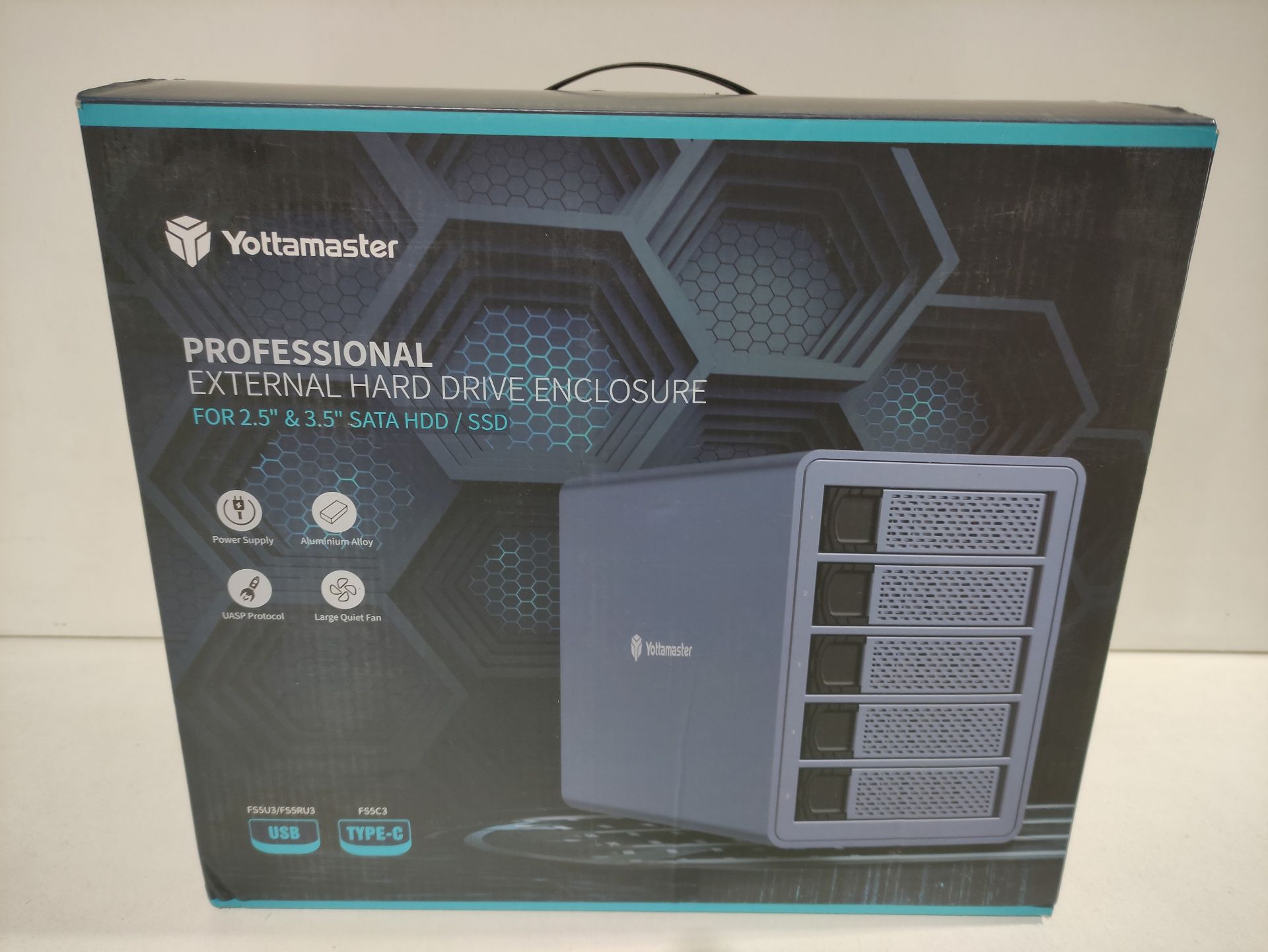 RRP £247.00 Yottamaster 5 Bay RAID Enclosure - Image 2 of 2