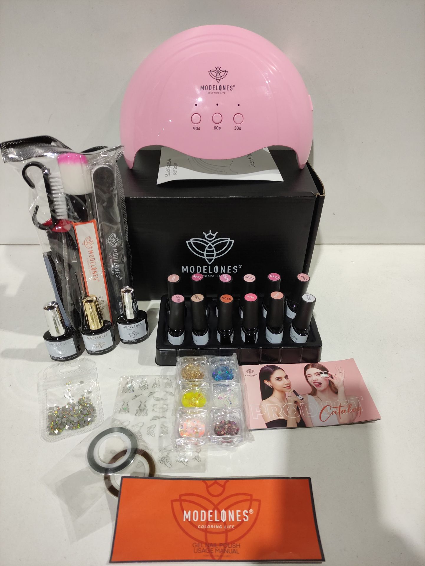 RRP £39.98 Modelones Gel Nail Kit with 48W Lamp - Image 2 of 2