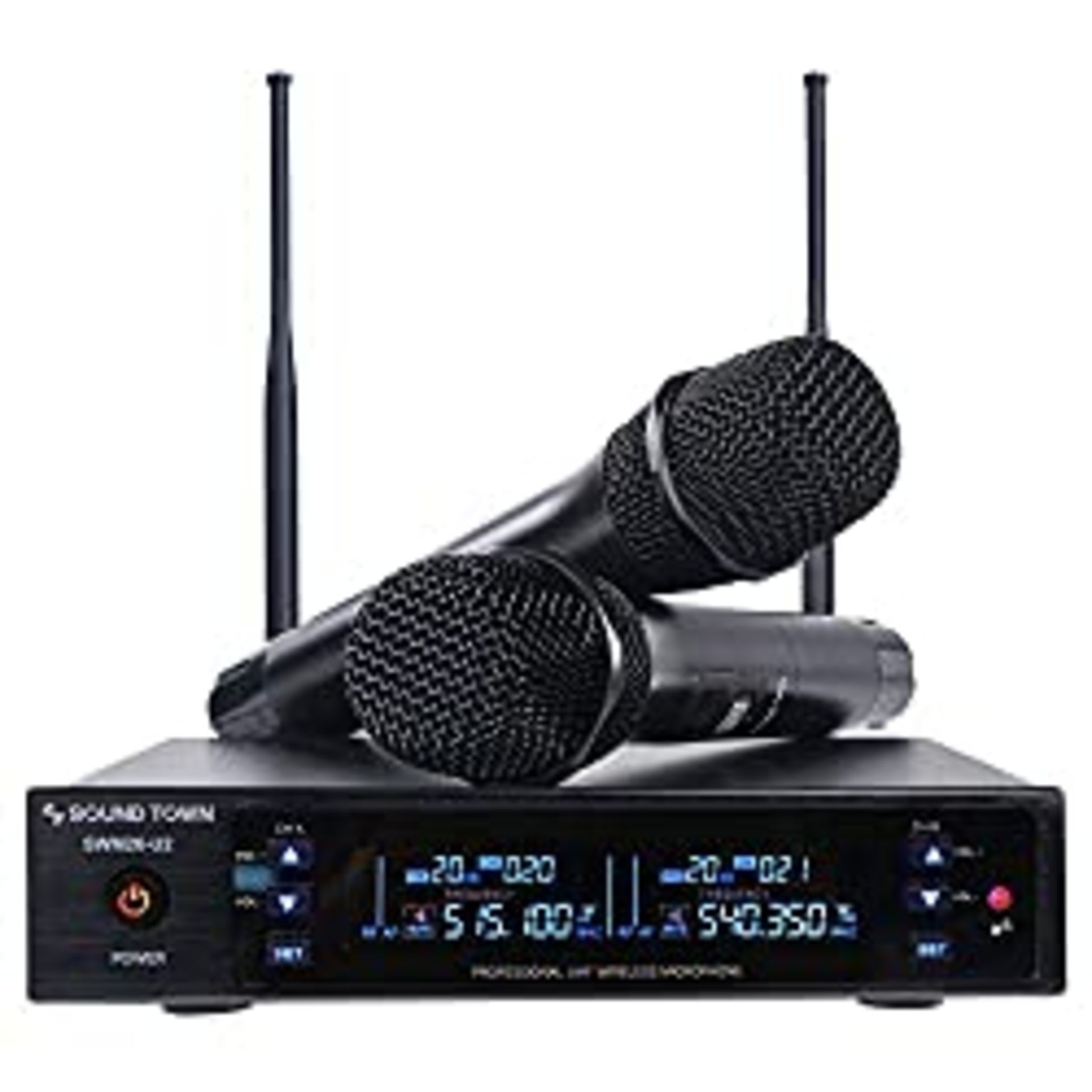 RRP £39.98 Sound Town Metal 200 Channels UHF Wireless Microphone