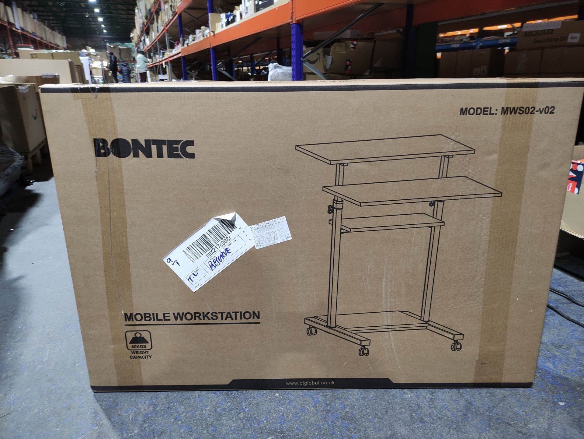 RRP £33.98 BONTEC Mobile Workstation Compact Stand-up Computer - Image 2 of 2