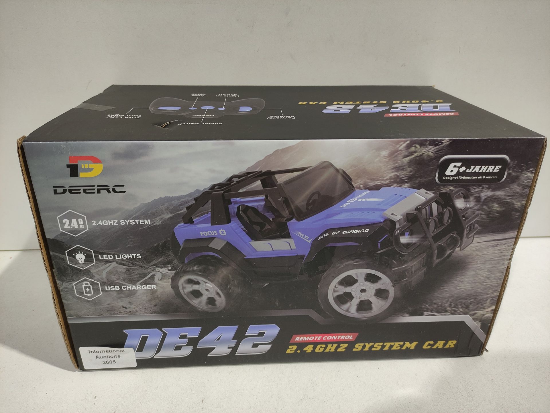 RRP £29.99 Remote Control Cars DEERC RC Racing Cars 1:18 Scale - Image 2 of 2