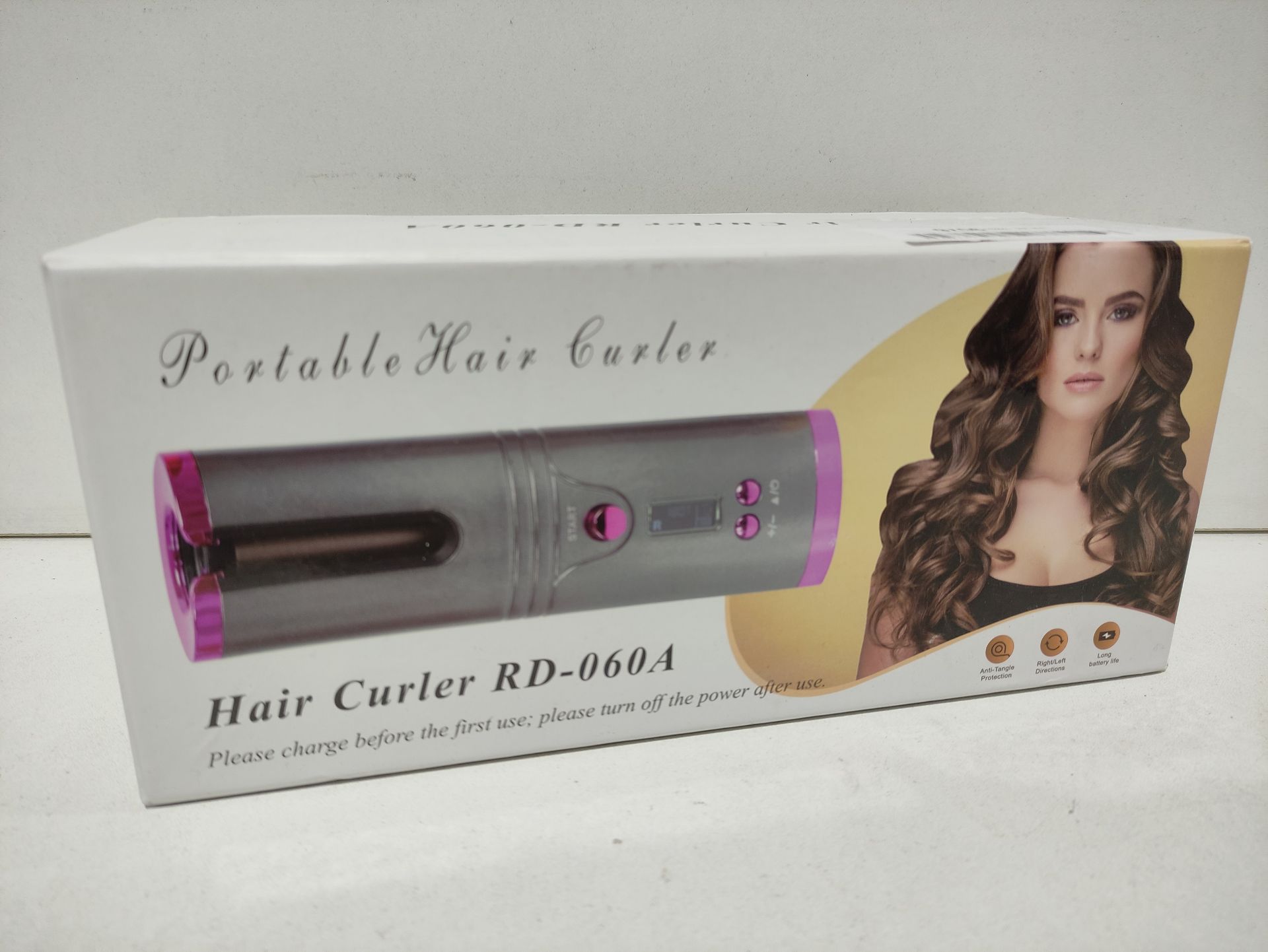 RRP £29.99 Rantizon Cordless Automatic Hair Curler - Image 2 of 2