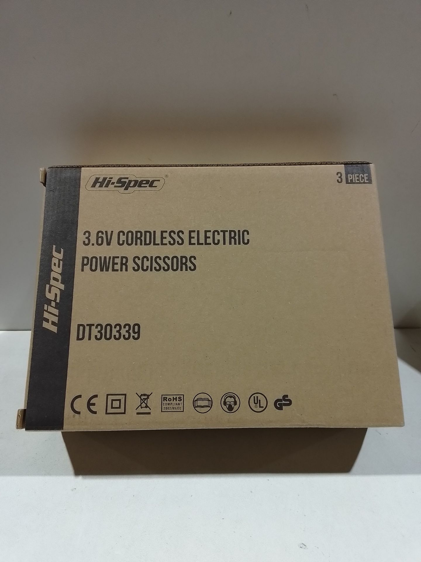 RRP £26.99 Hi-Spec 3 Piece 3.6V Cordless Electric Power Scissors. - Image 2 of 2