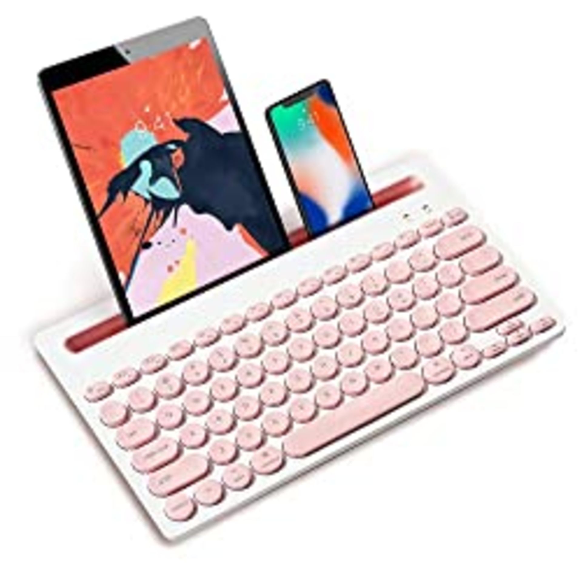 RRP £15.98 GECENinov Pink Bluetooth Wireless Keyboard