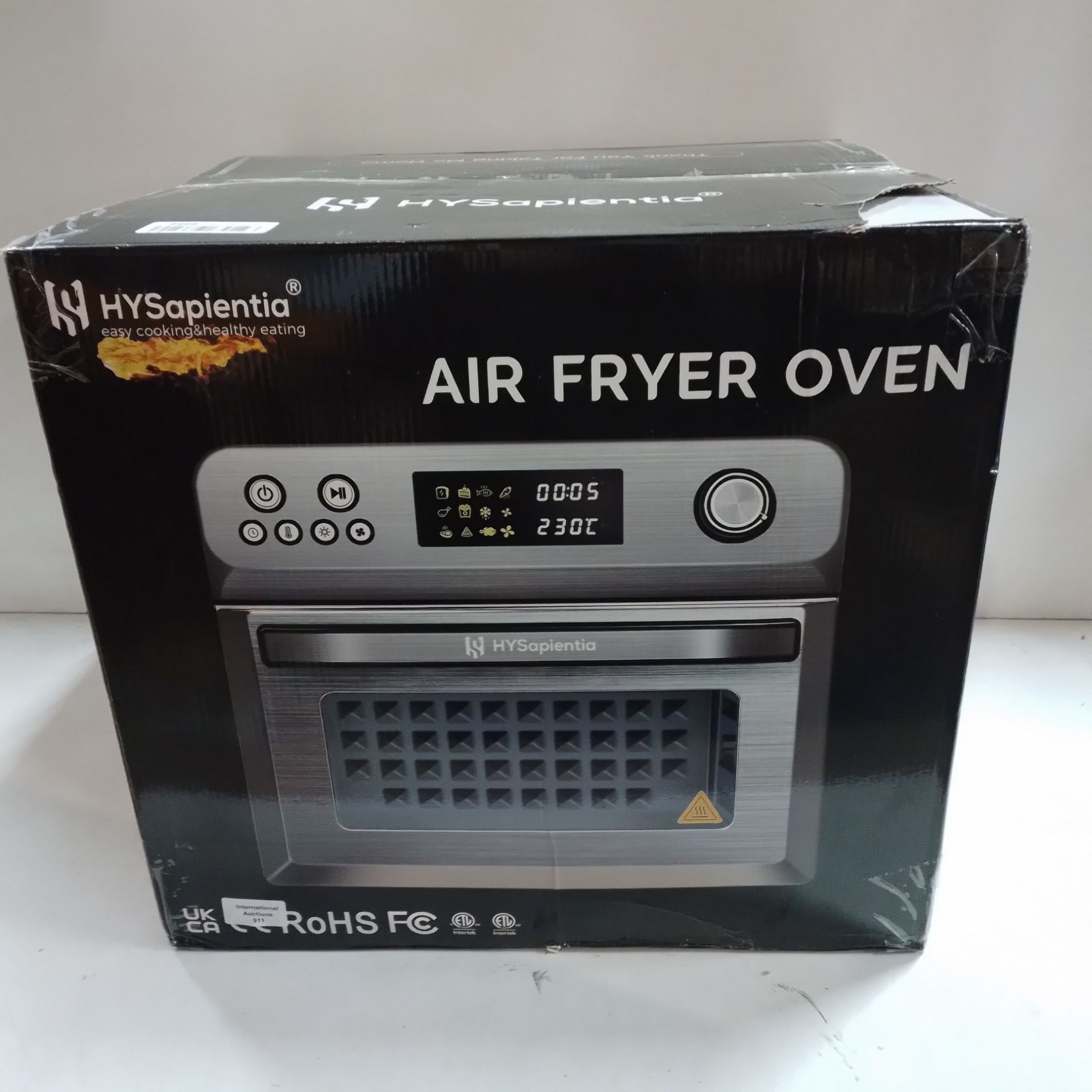RRP £179.99 HYSapientia Air Fryer Oven 25L With Rotisserie Large - Image 2 of 2
