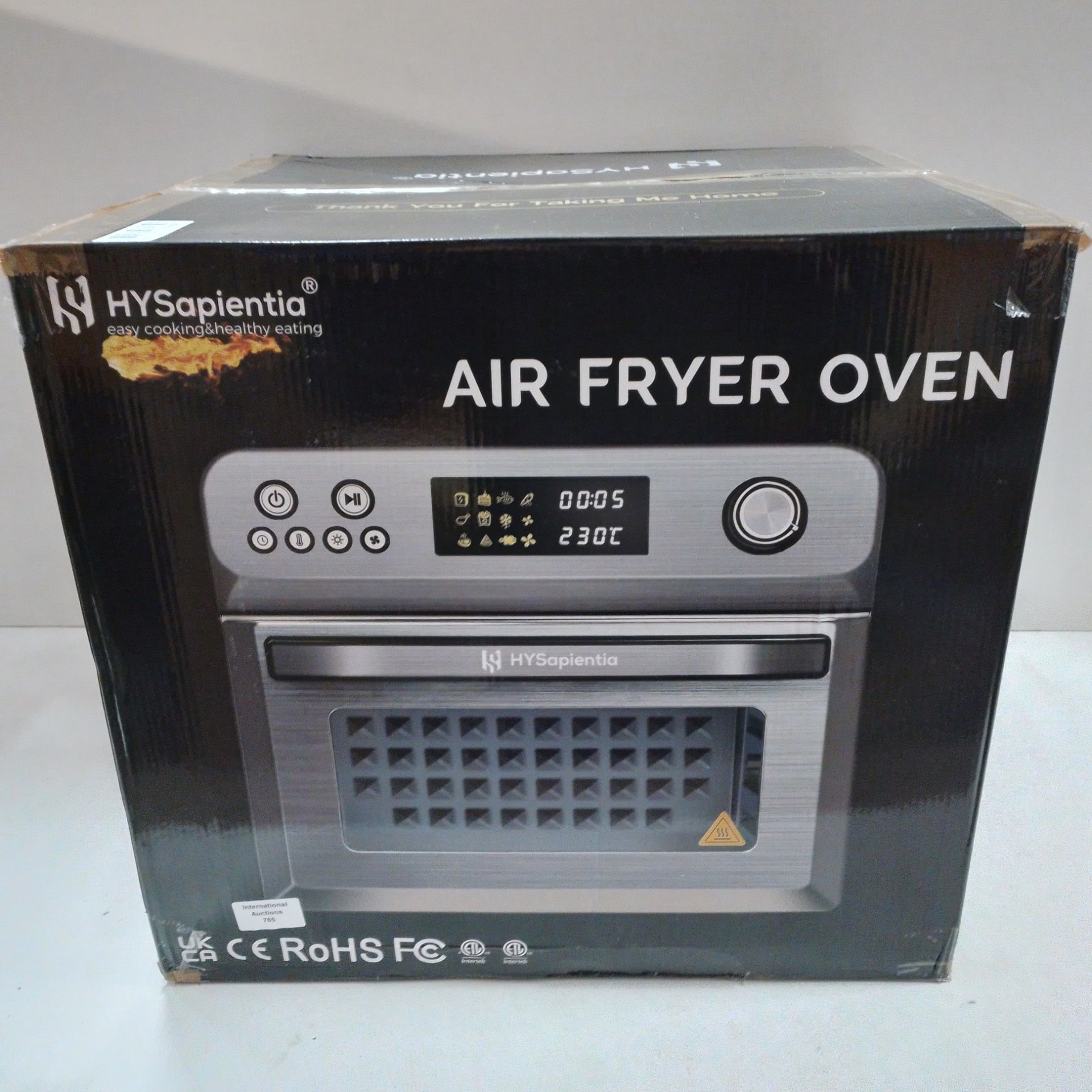 RRP £179.99 HYSapientia Air Fryer Oven 25L With Rotisserie Large - Image 2 of 2