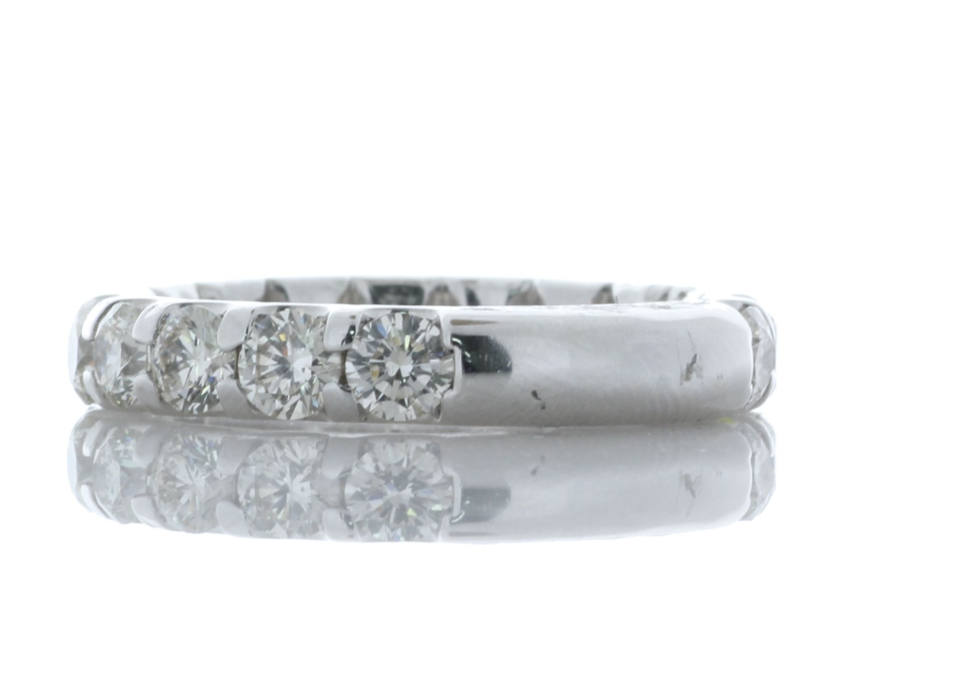 Platinum Full Eternity Diamond Ring 2.25 Carats - Valued By AGI £18,985.00 - Sixteen natural round - Image 2 of 4