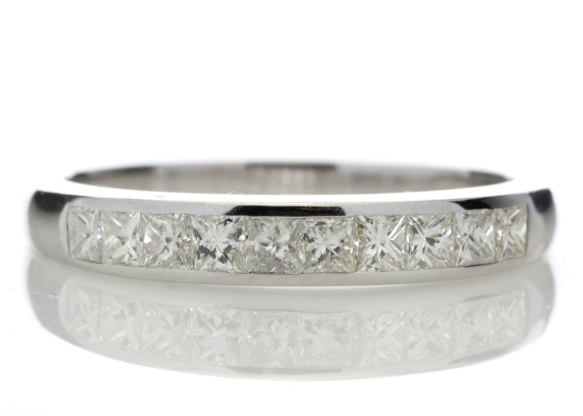 9ct White Gold Channel Set Half Eternity Diamond Ring 0.50 Carats - Valued By GIE £4,695.00 - Ten - Image 5 of 6