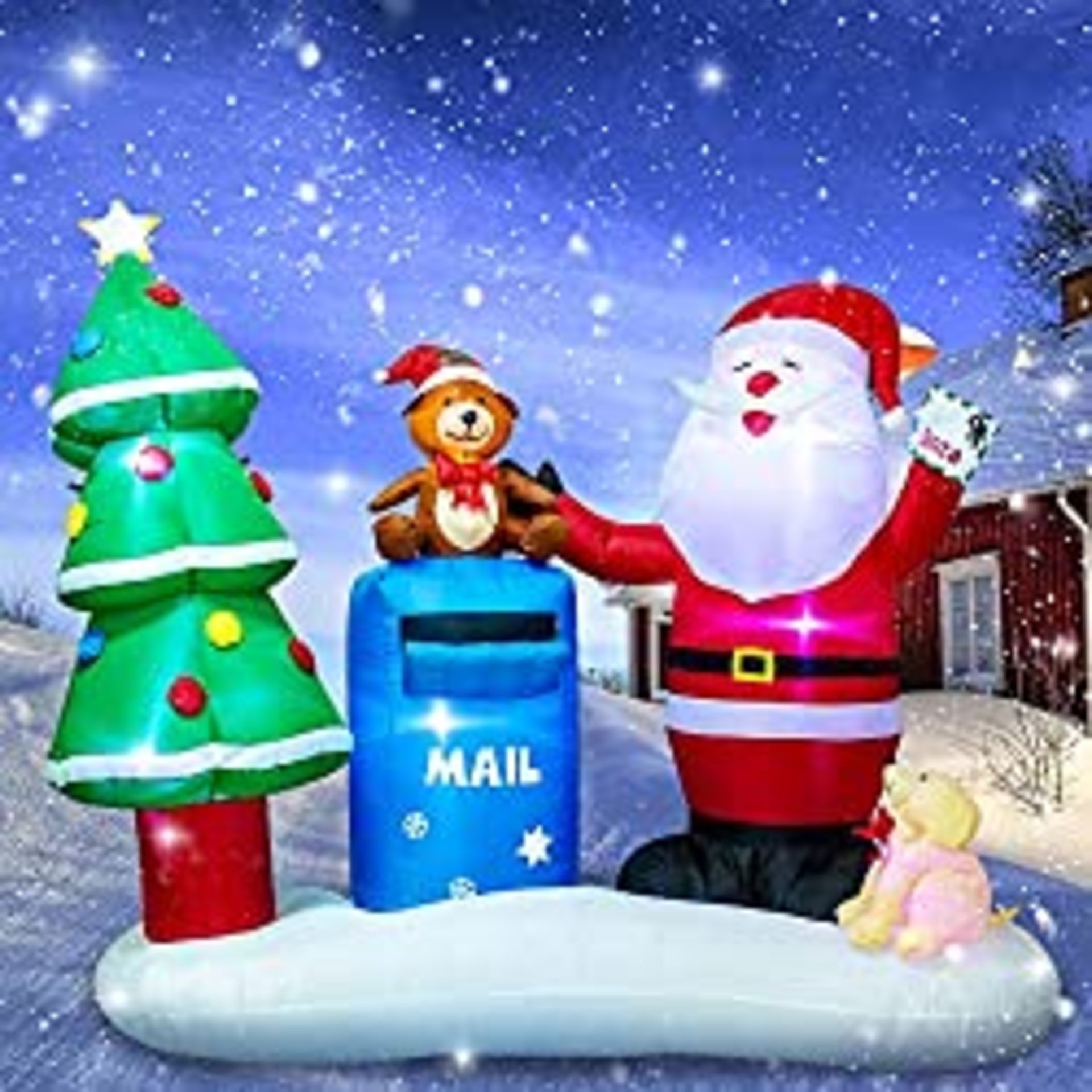 RRP £43.16 TRMESIA 7FT Long Christmas Inflatable Decoration Santa