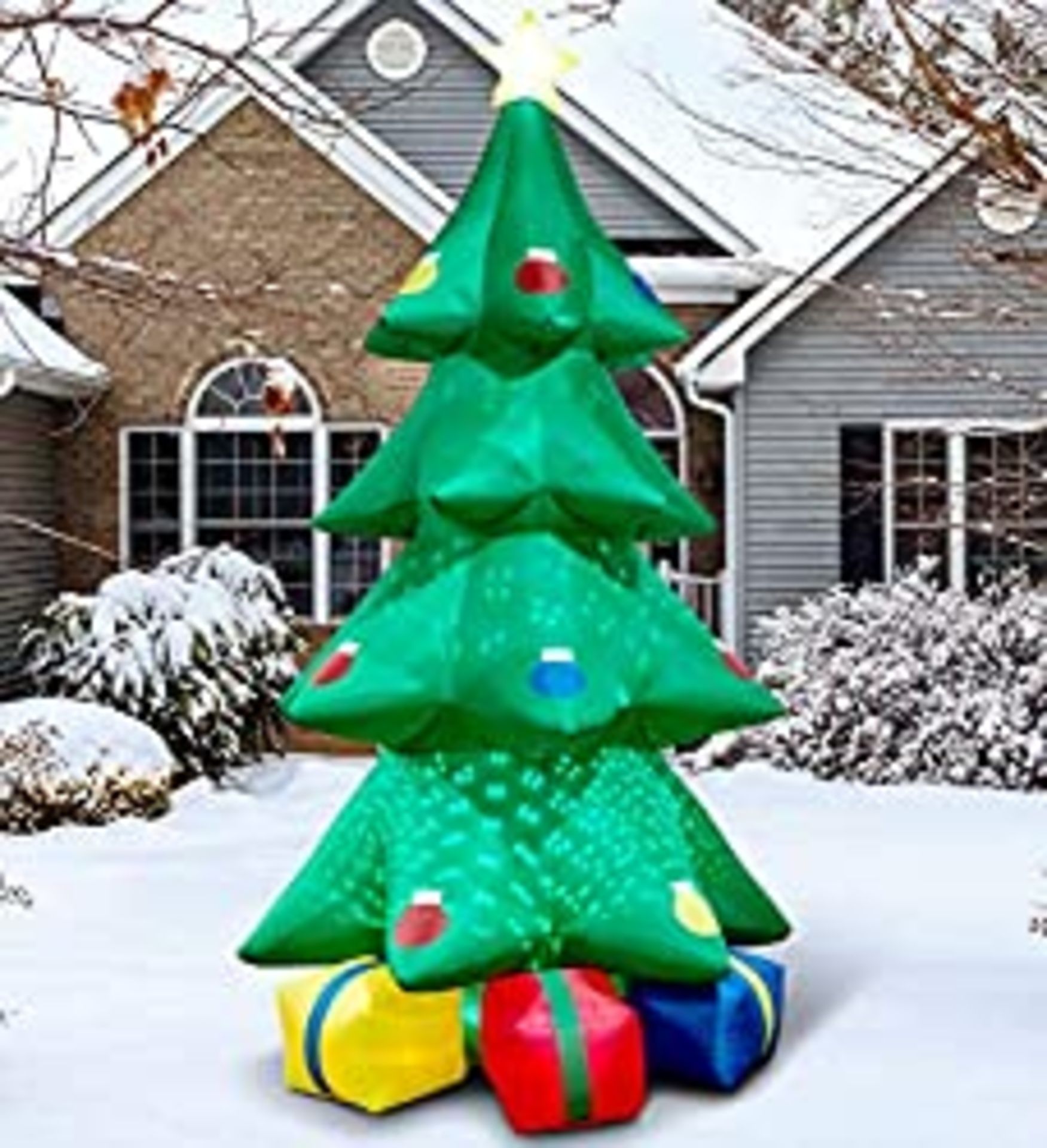 RRP £44.63 TRMESIA 10ft Christmas Inflatable Tree Gift Box Decoration