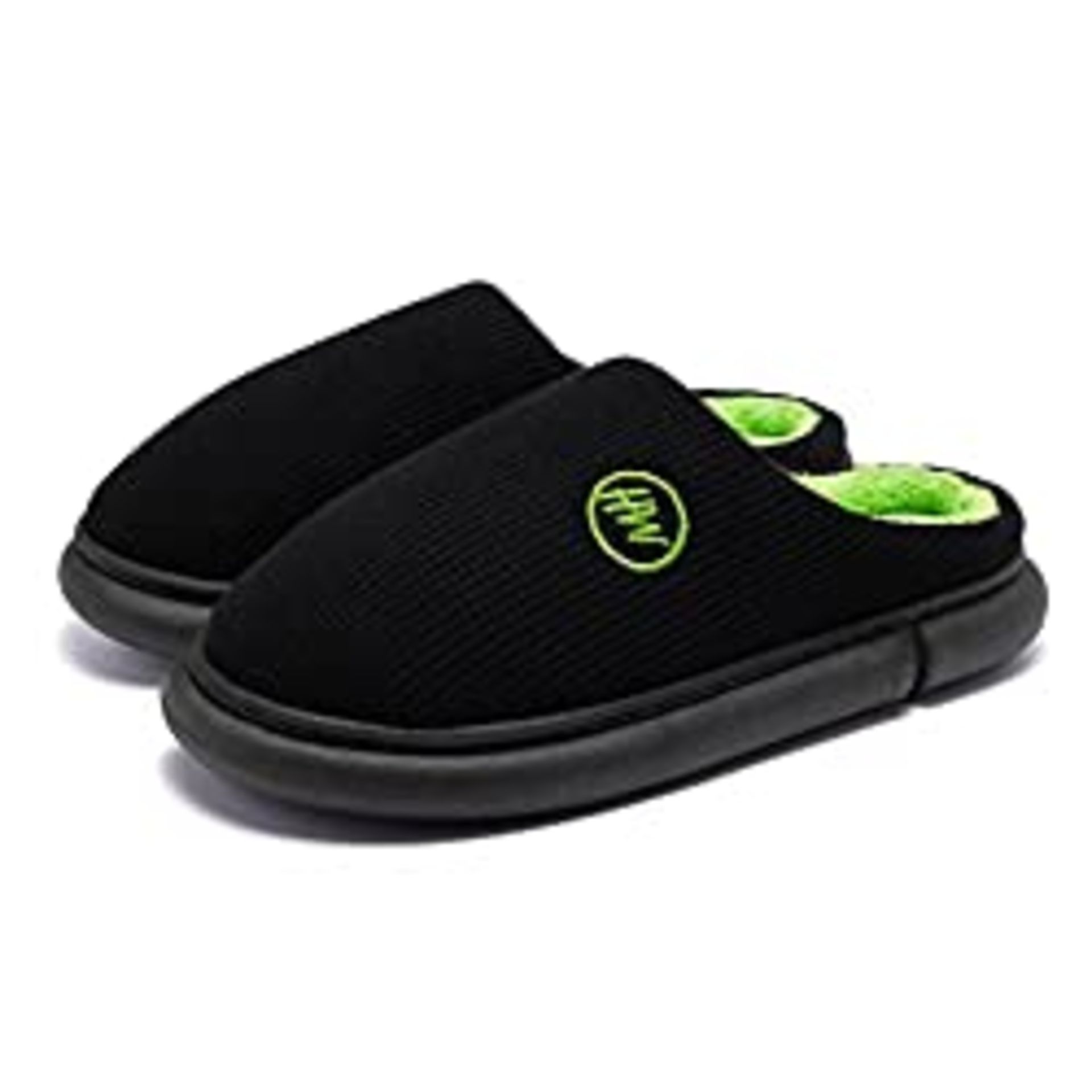 RRP £14.98 Heiiwarm Men's Warm House Shoes Memory Foam Indoor