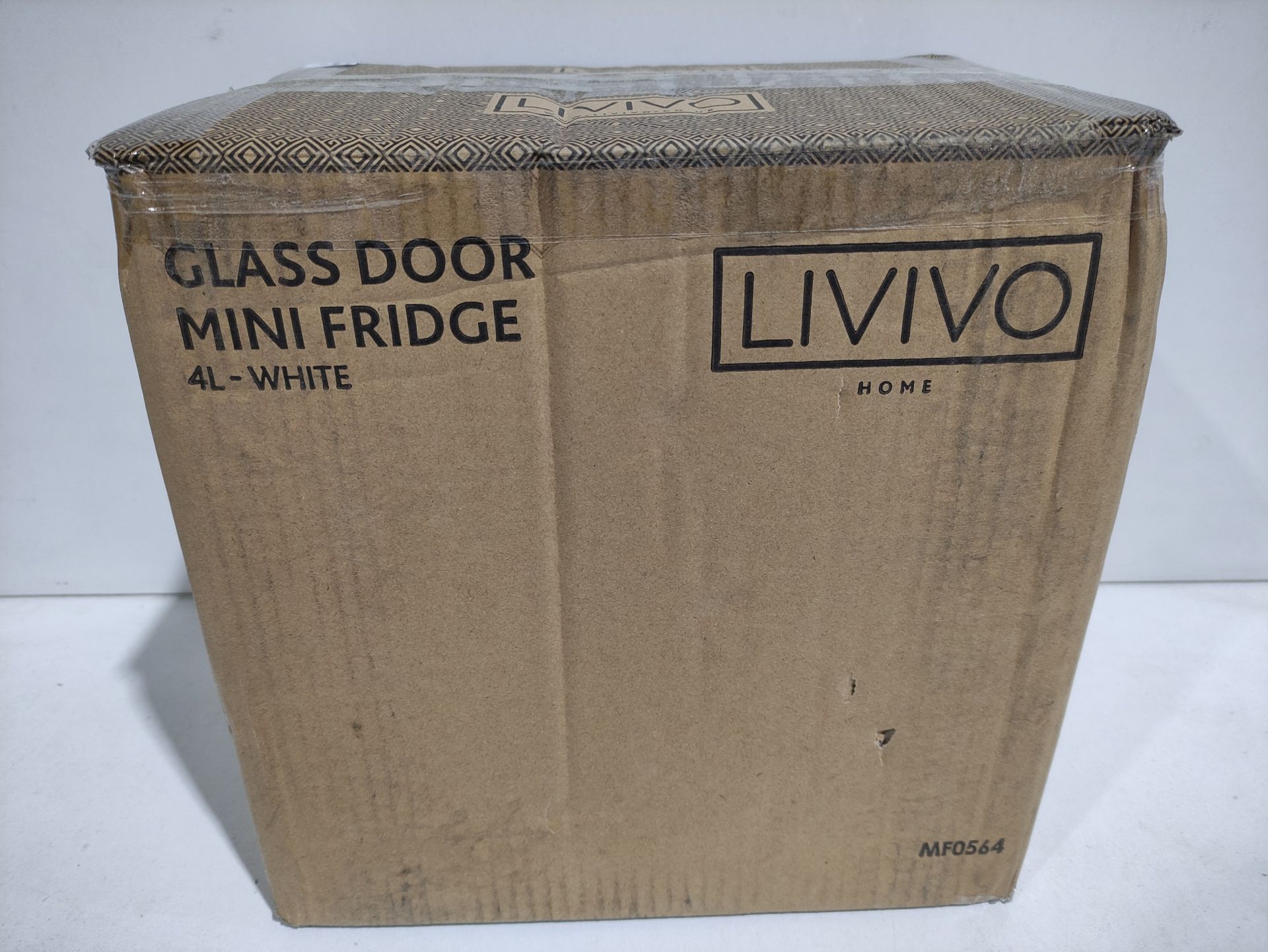 RRP £39.98 LIVIVO 4L Mini Fridge Cooler with Glass Panel Door - Image 2 of 2