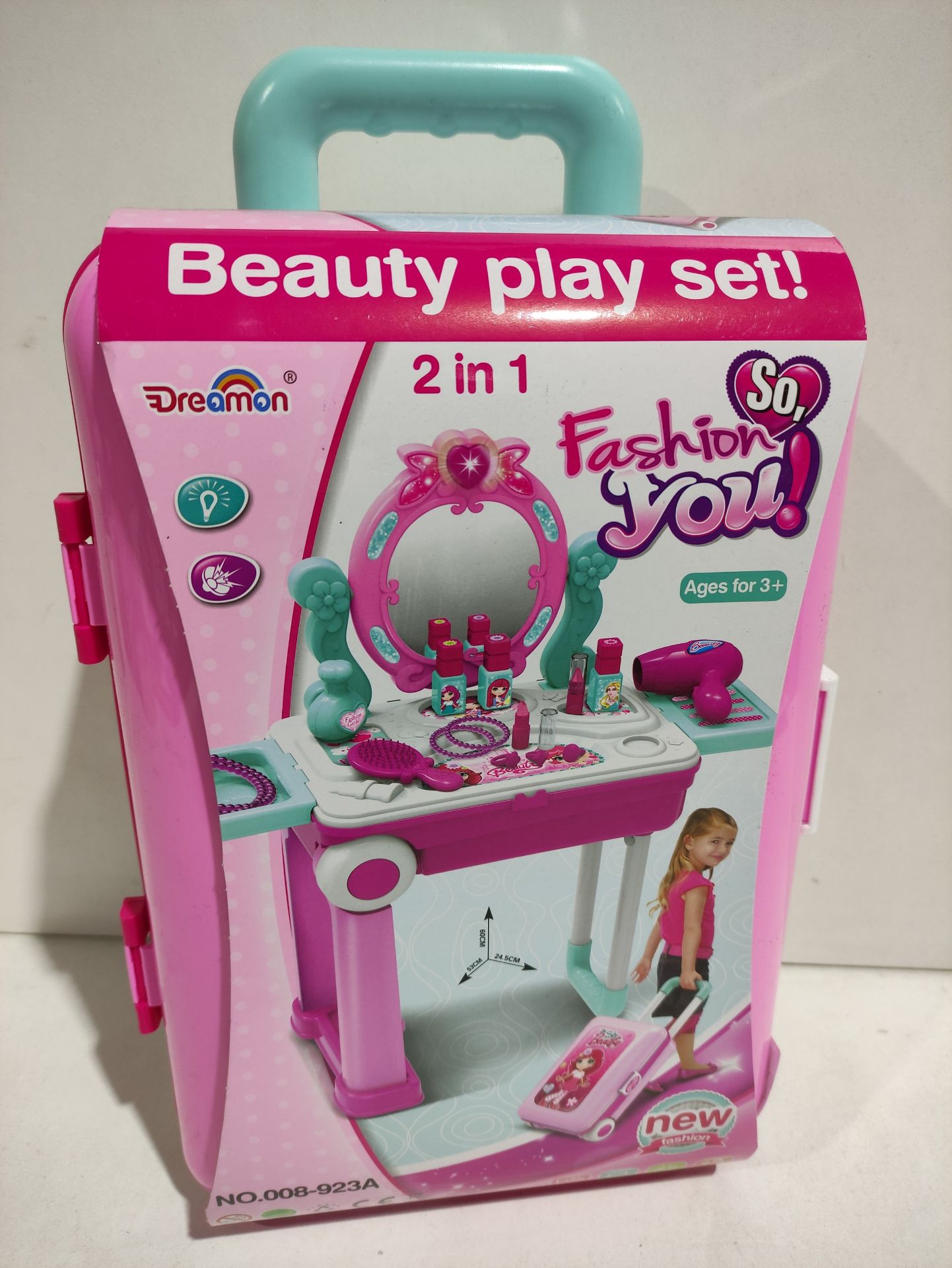 RRP £29.42 Dreamon Pretend Play Makeup Toy Set Beauty Princess - Image 2 of 2