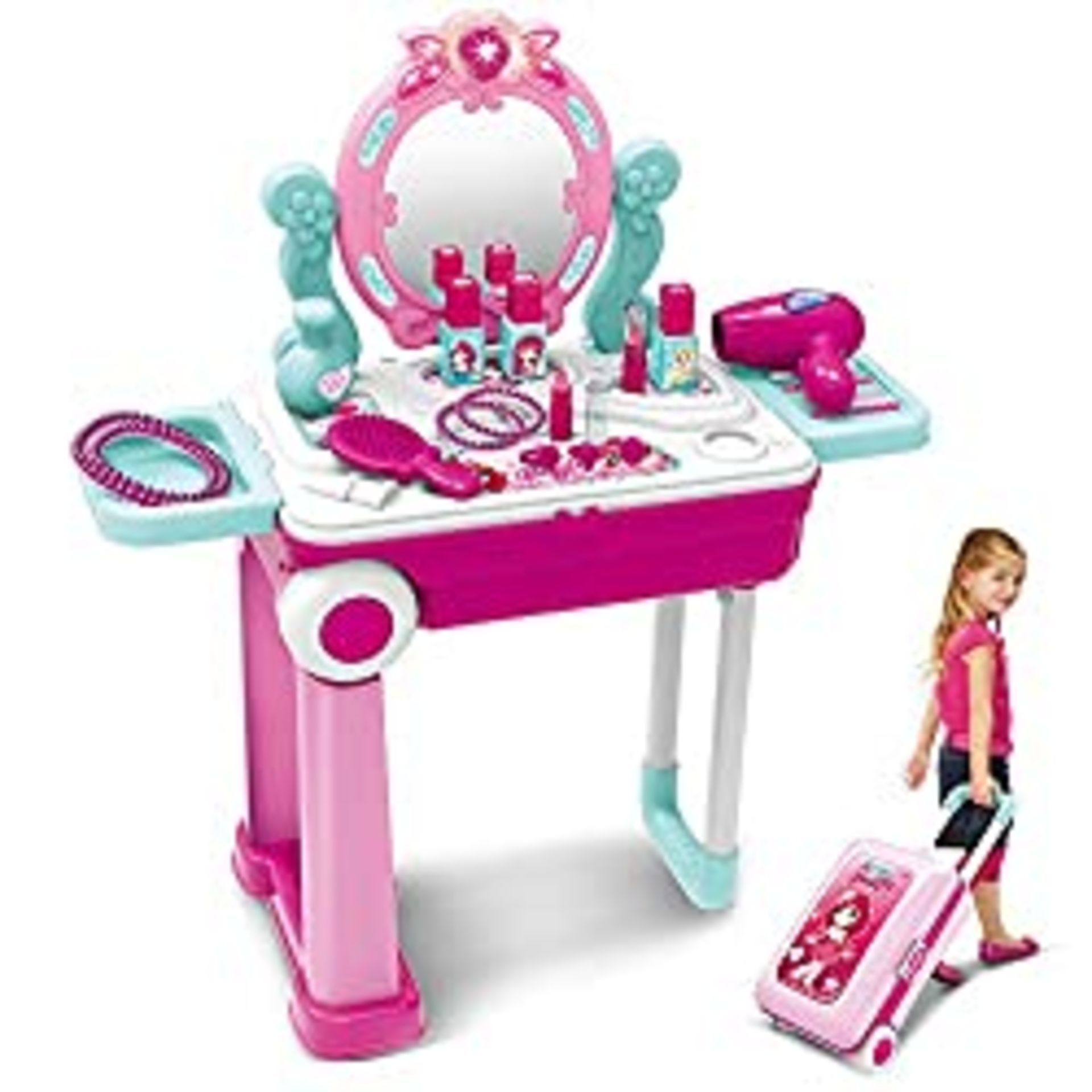 RRP £29.42 Dreamon Pretend Play Makeup Toy Set Beauty Princess