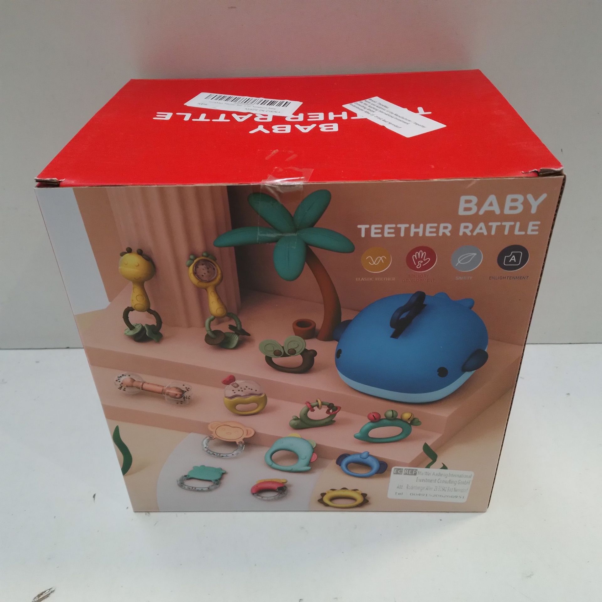 RRP £14.99 ThinkMax Baby Rattle and Teether Set Newborn Babies - Image 2 of 2