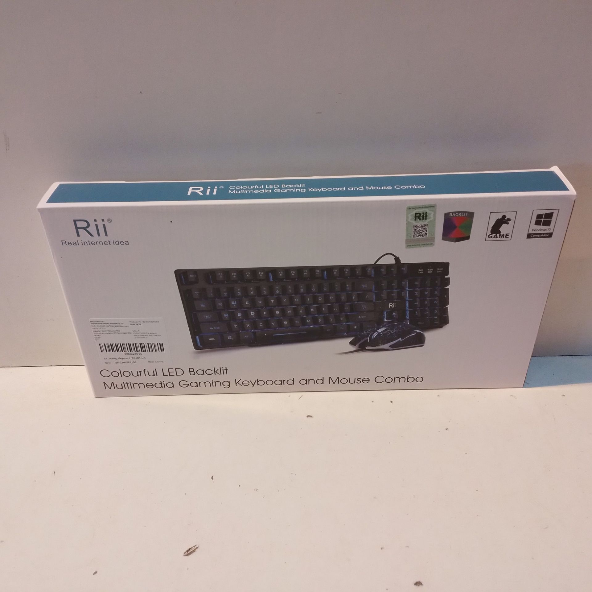 RRP £18.68 Rii RK108 Gaming Keyboard and Mouse Set - Image 2 of 2