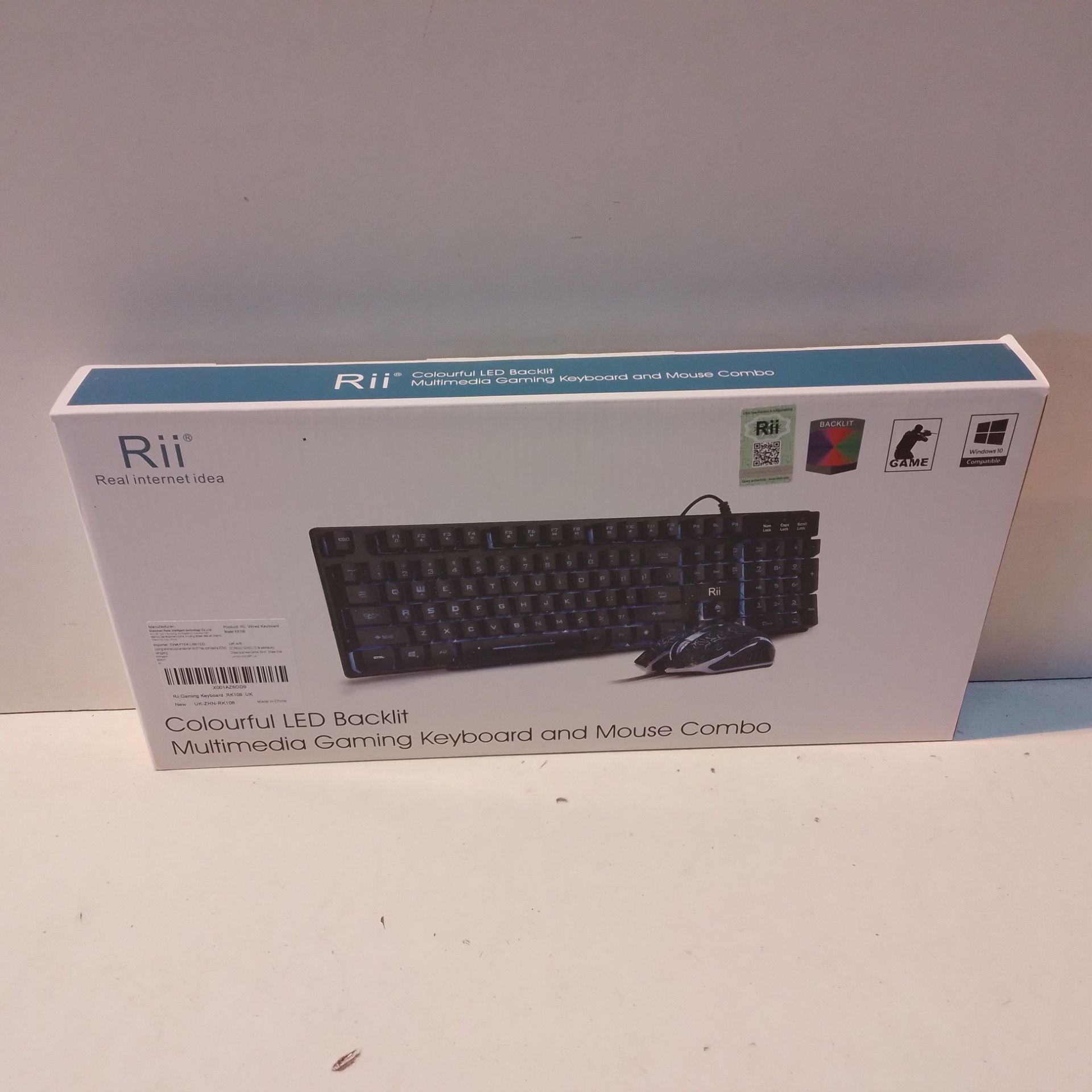 RRP £18.68 Rii RK108 Gaming Keyboard and Mouse Set - Image 2 of 2