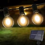 RRP £26.99 Solar Festoon Lights Outdoor
