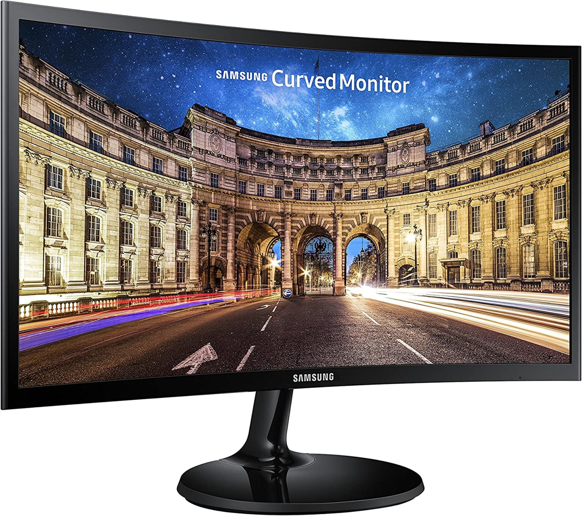 RRP £129.99 Samsung C24F390 24-Inch Curved LED Monitor - HDMI, VGA , Black