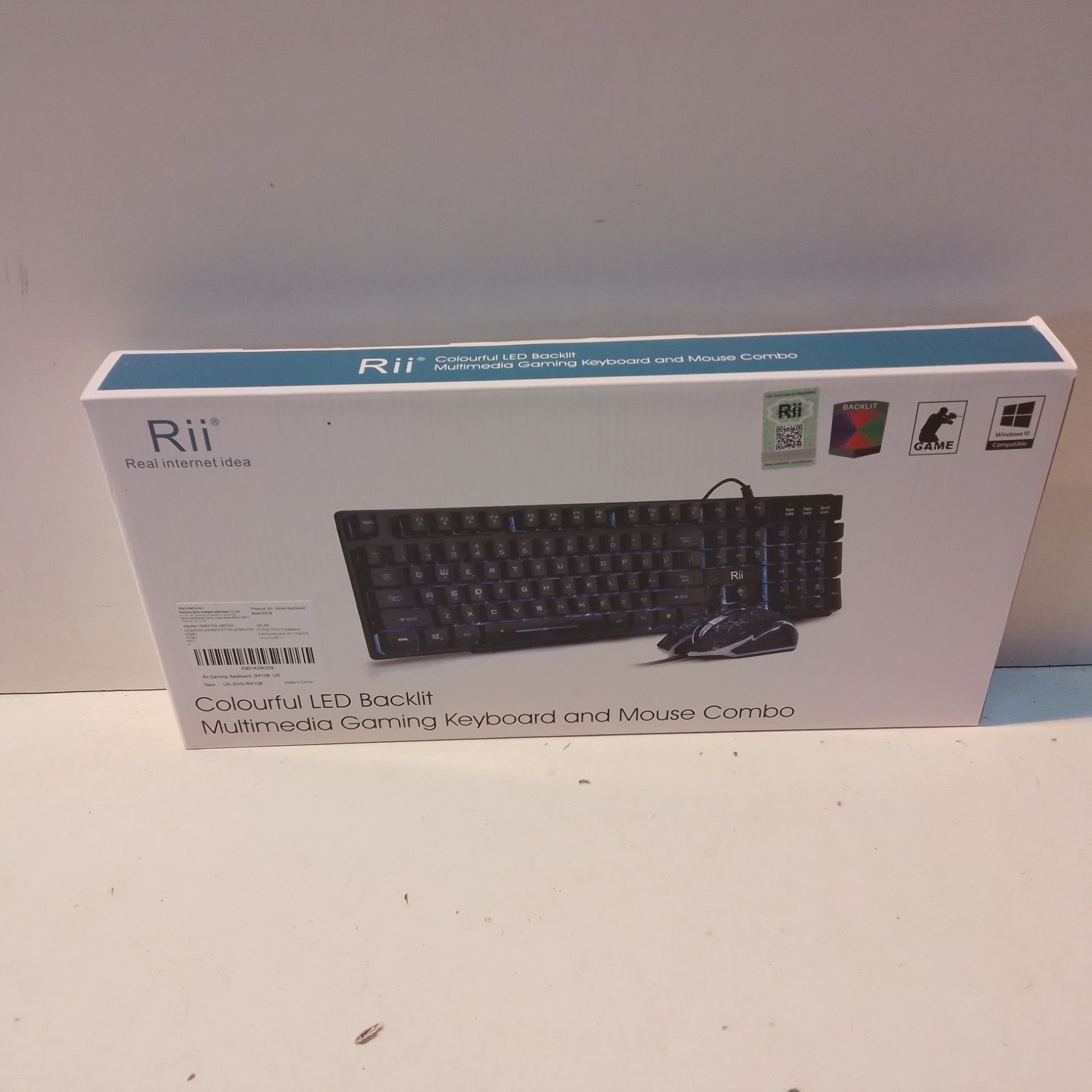 RRP £18.68 Rii RK108 Gaming Keyboard and Mouse Set - Image 2 of 2