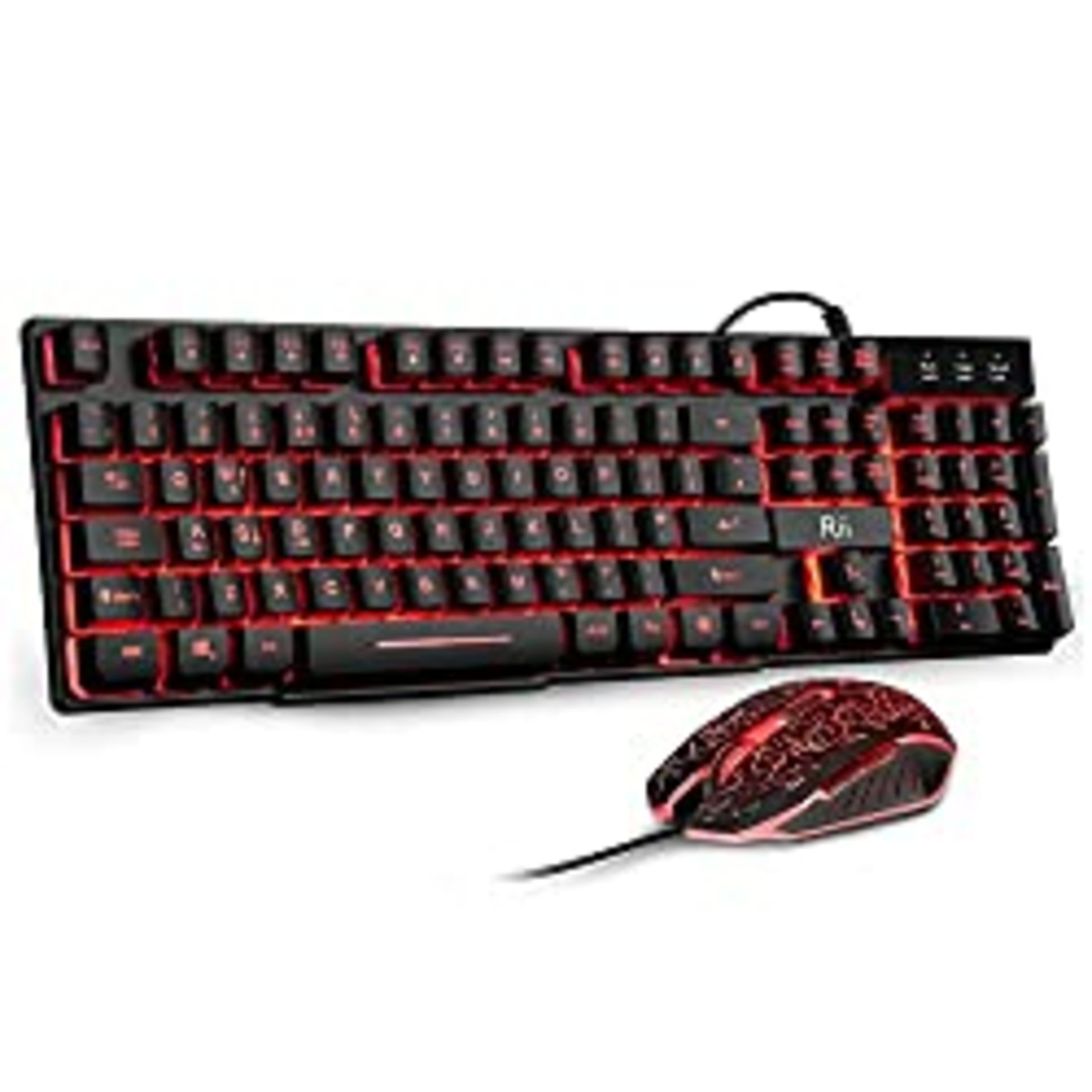 RRP £18.68 Rii RK108 Gaming Keyboard and Mouse Set