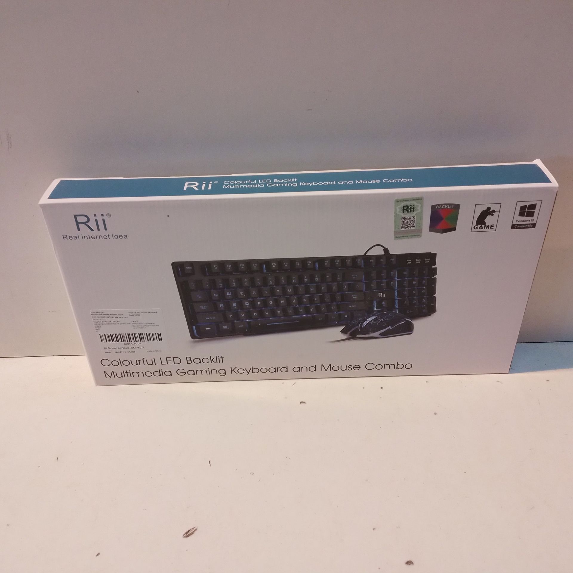 RRP £18.68 Rii RK108 Gaming Keyboard and Mouse Set - Image 2 of 2