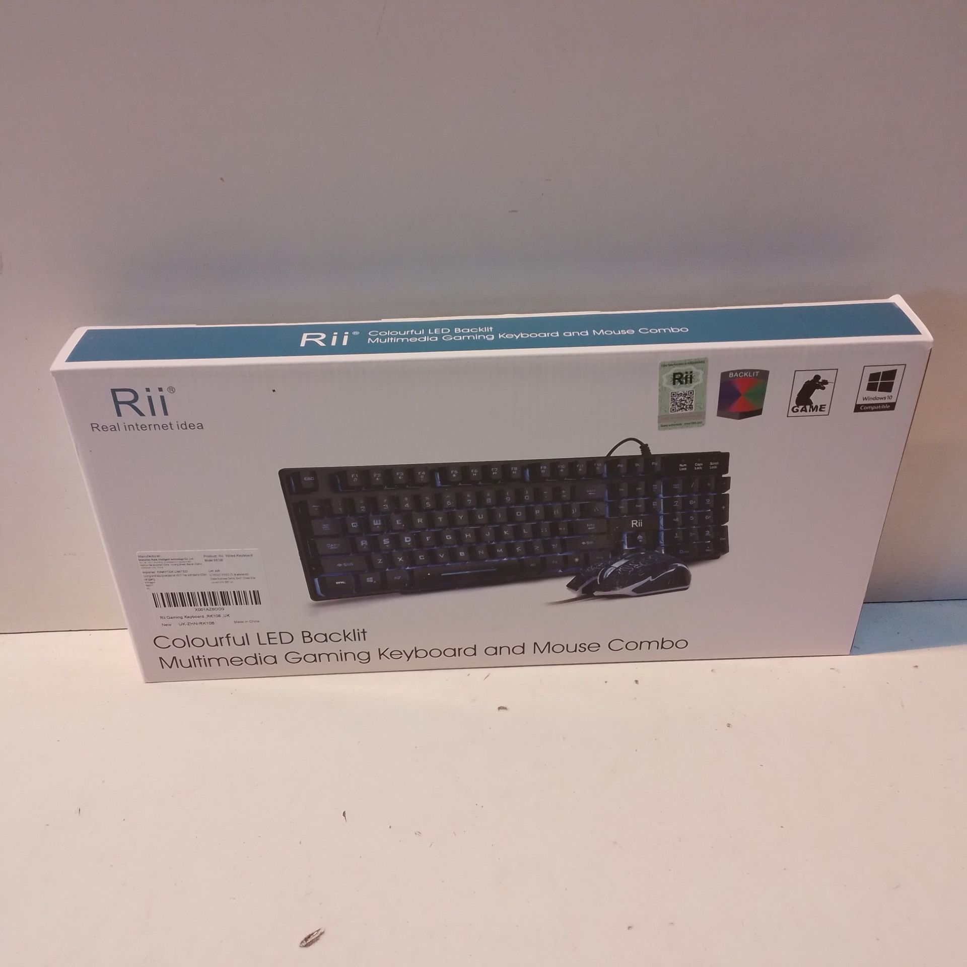 RRP £18.68 Rii RK108 Gaming Keyboard and Mouse Set - Image 2 of 2