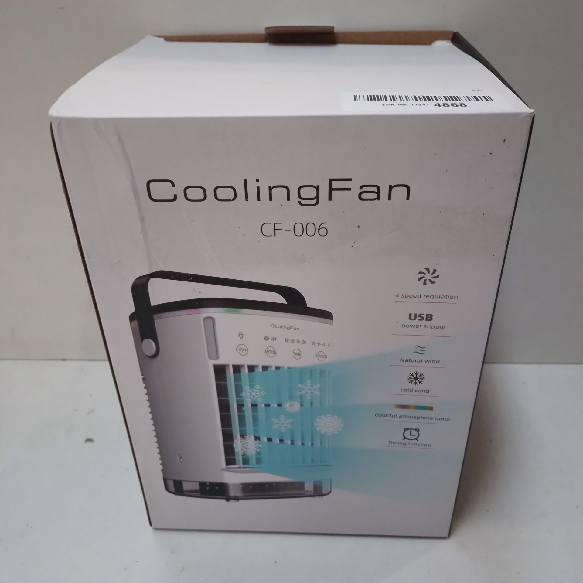 RRP £34.19 Portable Air Cooler - Image 2 of 2