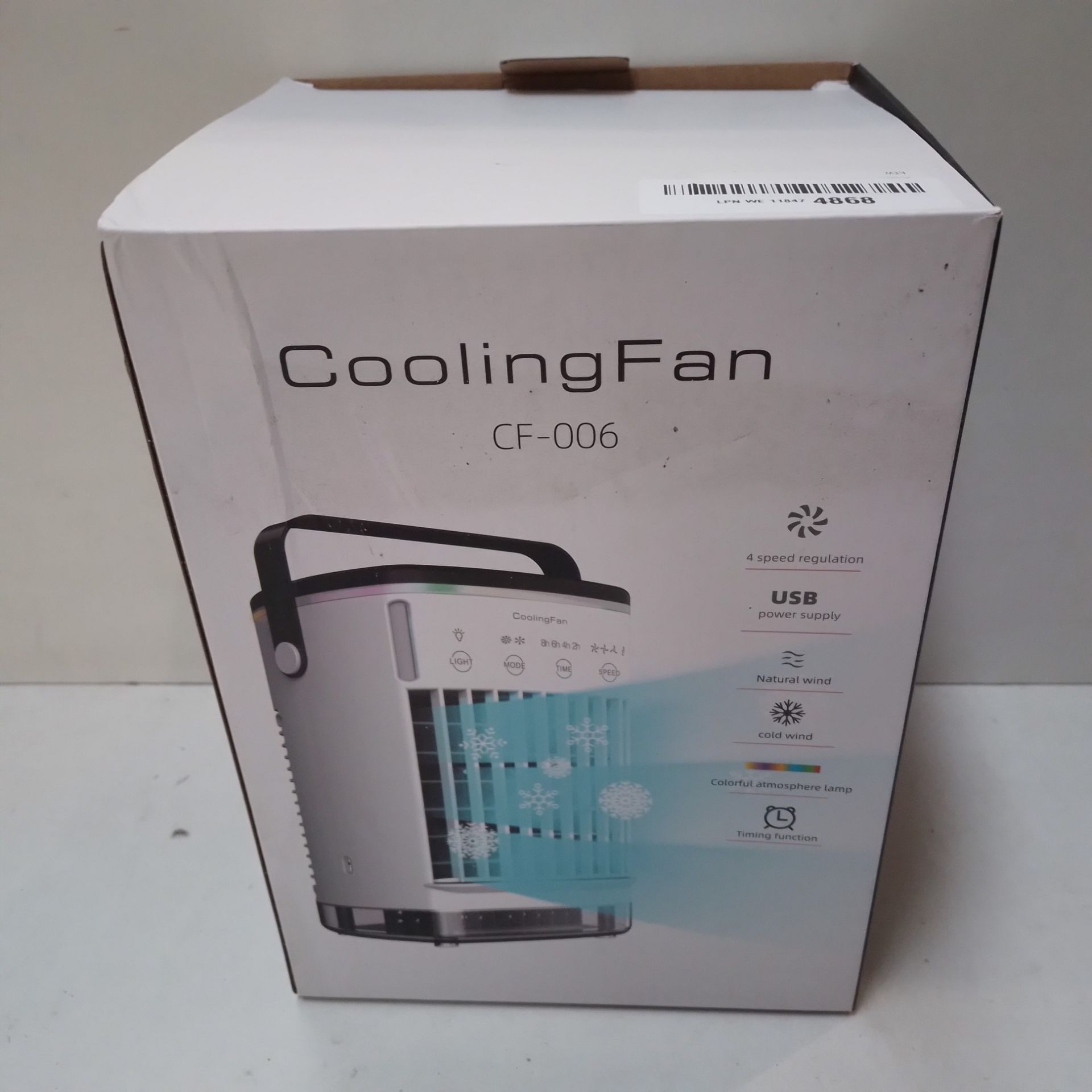 RRP £34.19 Portable Air Cooler - Image 2 of 2