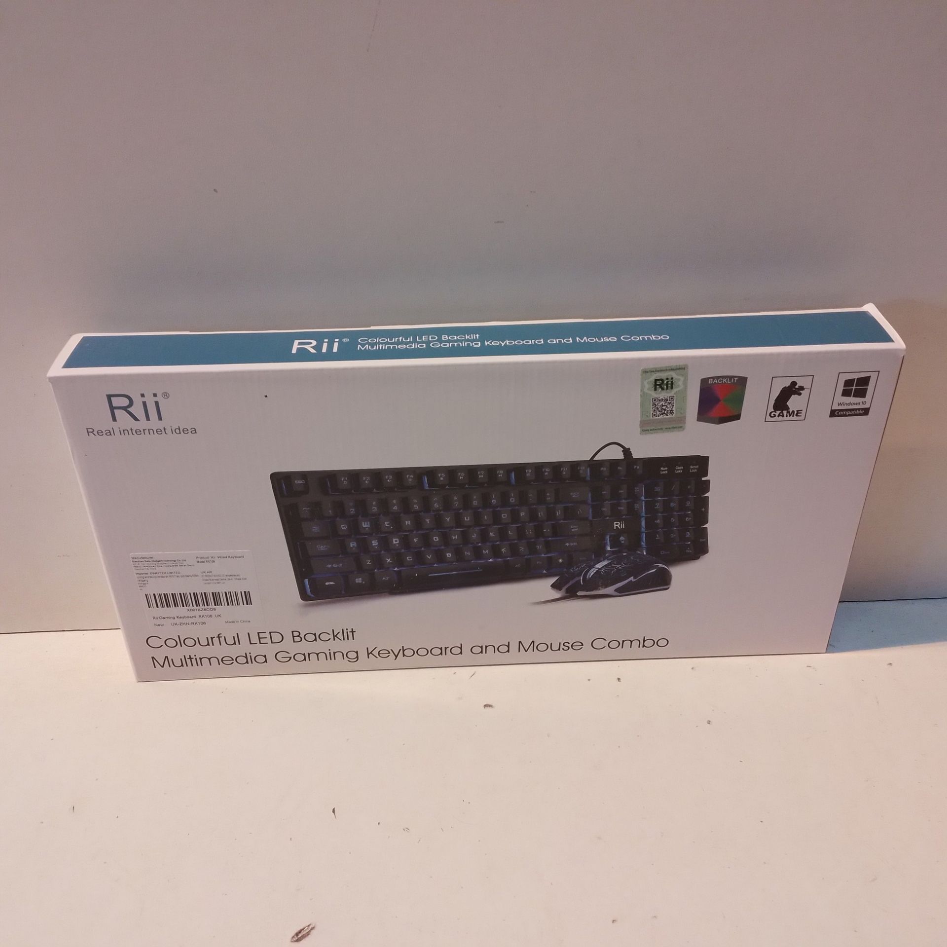 RRP £18.68 Rii RK108 Gaming Keyboard and Mouse Set - Image 2 of 2