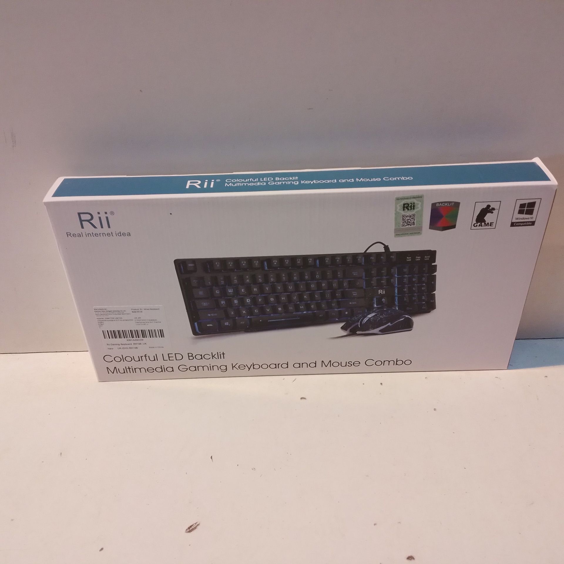 RRP £18.68 Rii RK108 Gaming Keyboard and Mouse Set - Image 2 of 2