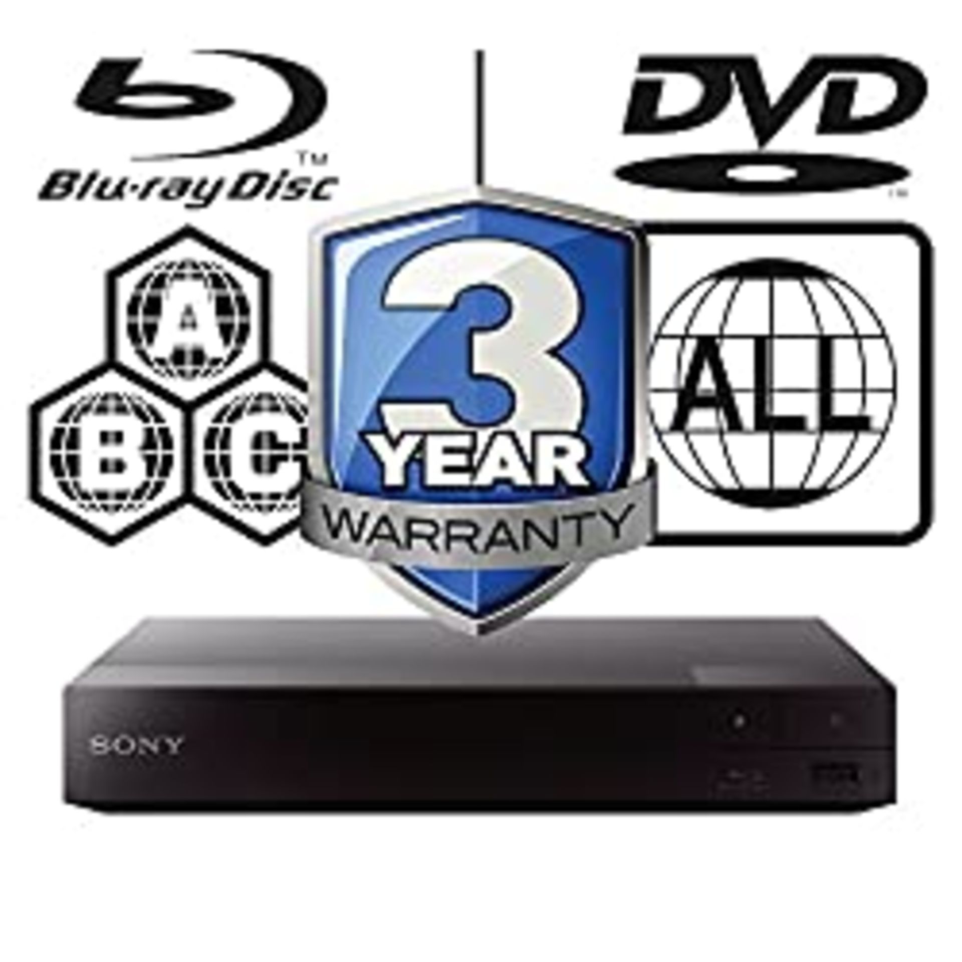 RRP £107.00 SONY BDP-S1700 Region-Free multi region All Zone Blu-ray