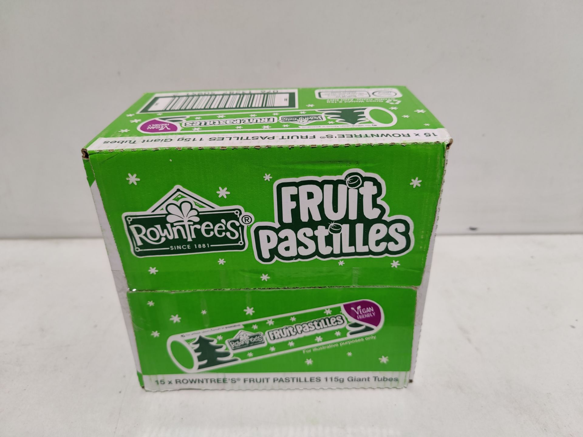 RRP £32.99 Rowntree's Fruit Pastilles Giant Tube, 125g, Case of 15 - Image 2 of 2