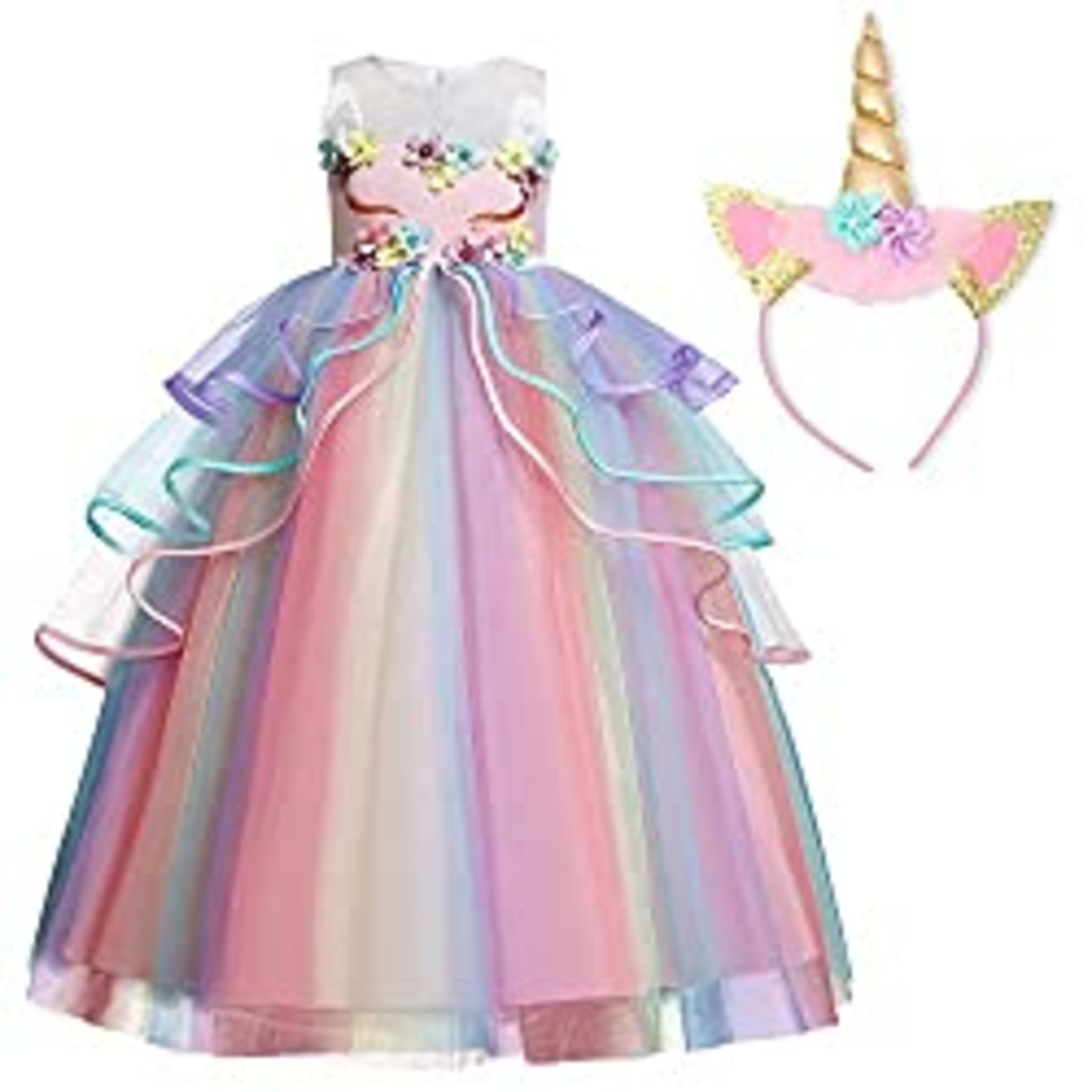 RRP £27.36 TTYAOVO Girls Unicorn Princess Pageant Birthday Party