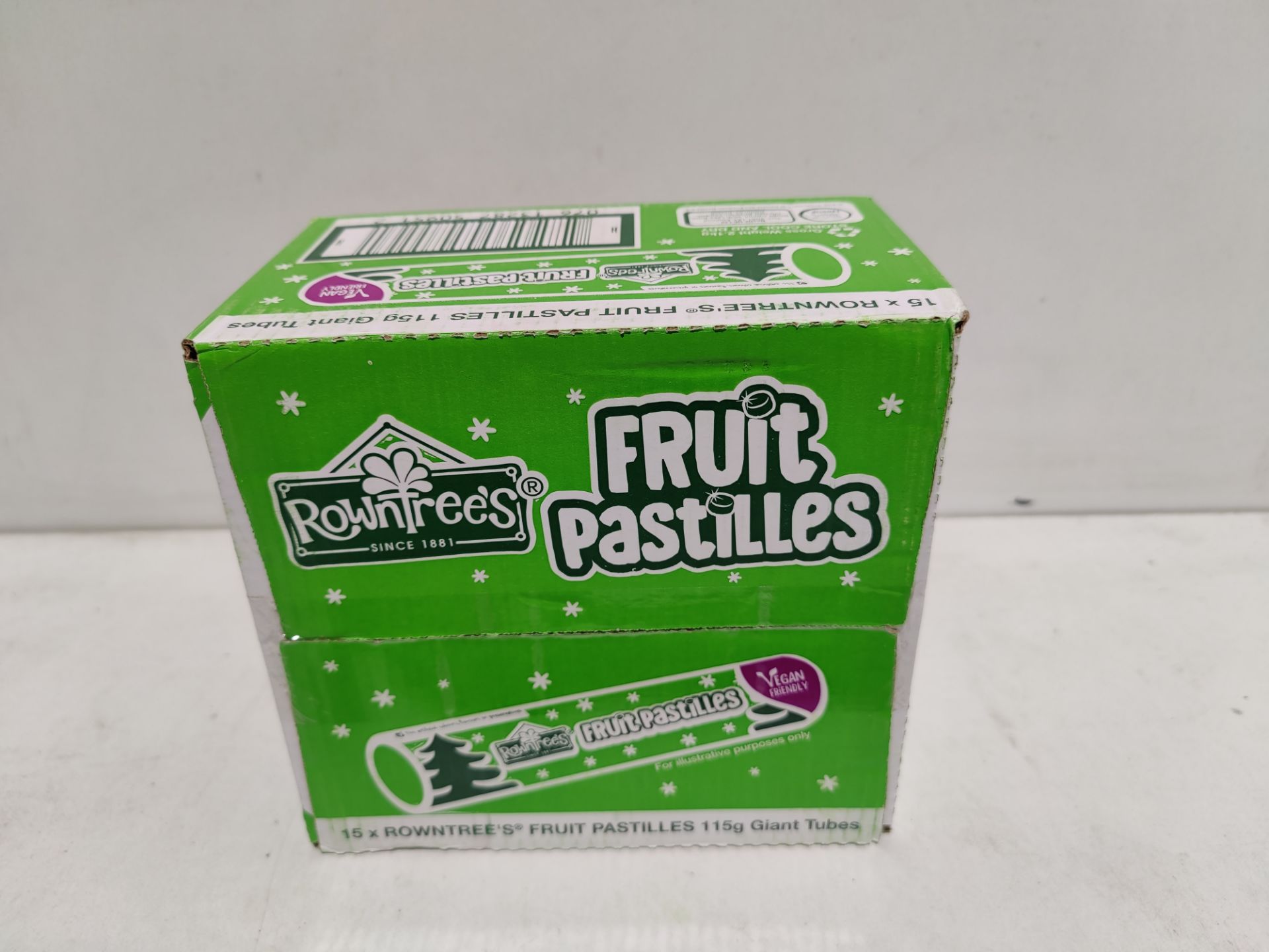 RRP £32.99 Rowntree's Fruit Pastilles Giant Tube, 125g, Case of 15 - Image 2 of 2