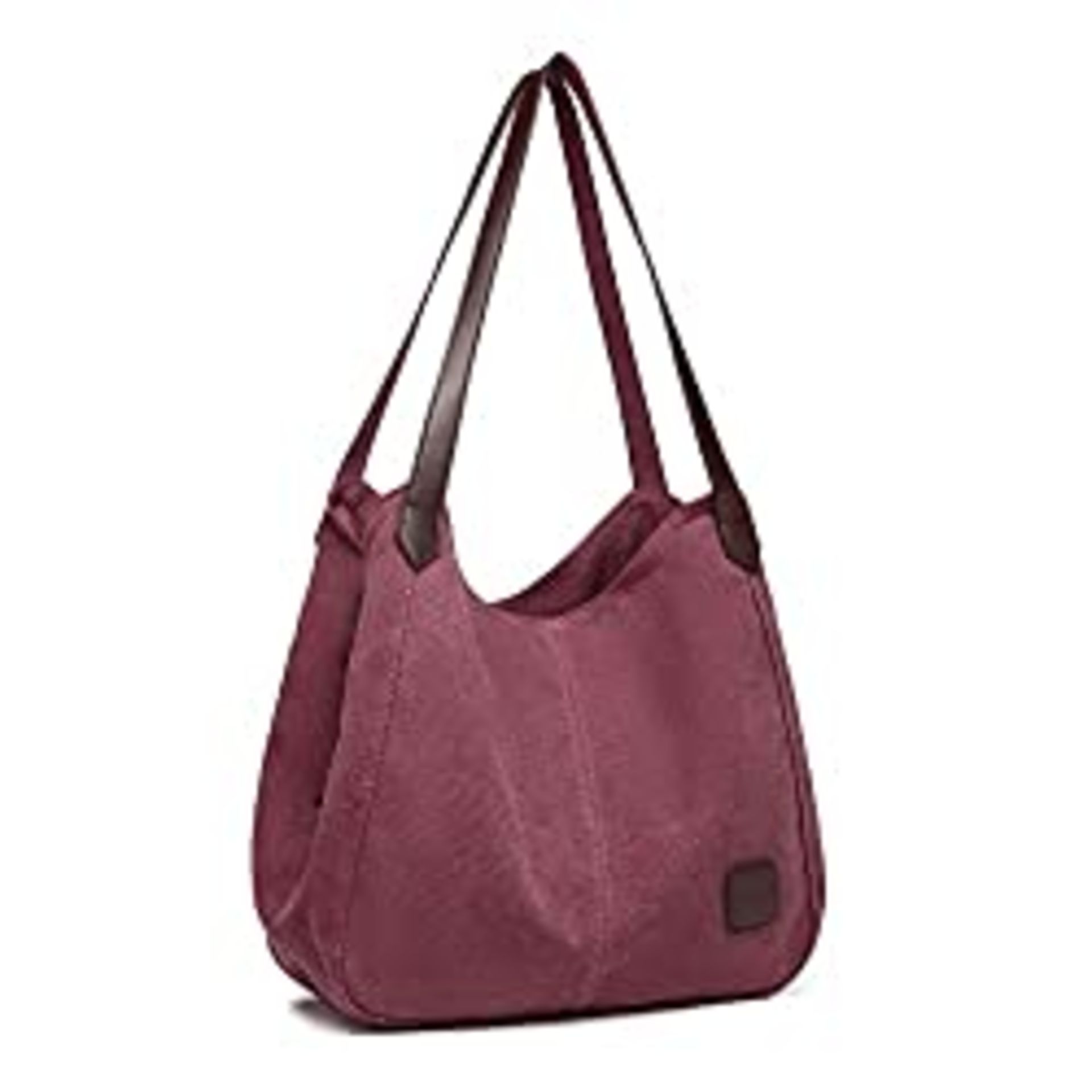 RRP £22.99 Kono Women Canvas Hobo Shoulder Bag Handbag Ladies