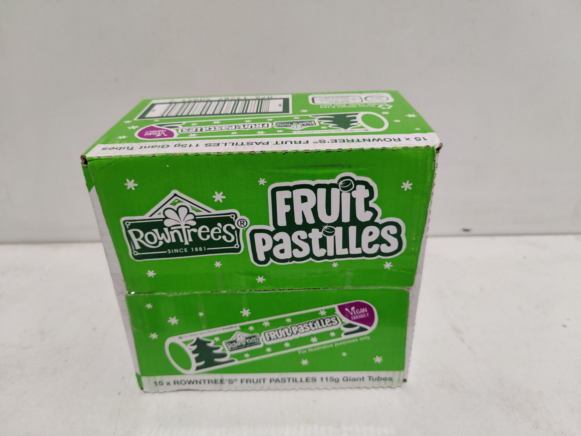 RRP £32.99 Rowntree's Fruit Pastilles Giant Tube, 125g, Case of 15 - Image 2 of 2