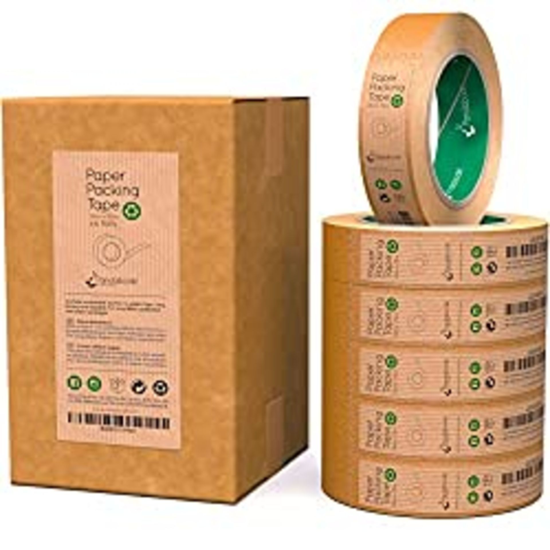 RRP £14.99 Pandabode Paper Packing Tape | 24mm x 50m Strong