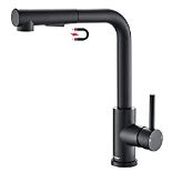 RRP £53.99 Tohlar Black Kitchen Tap Mixer with Pull Out Sprayer