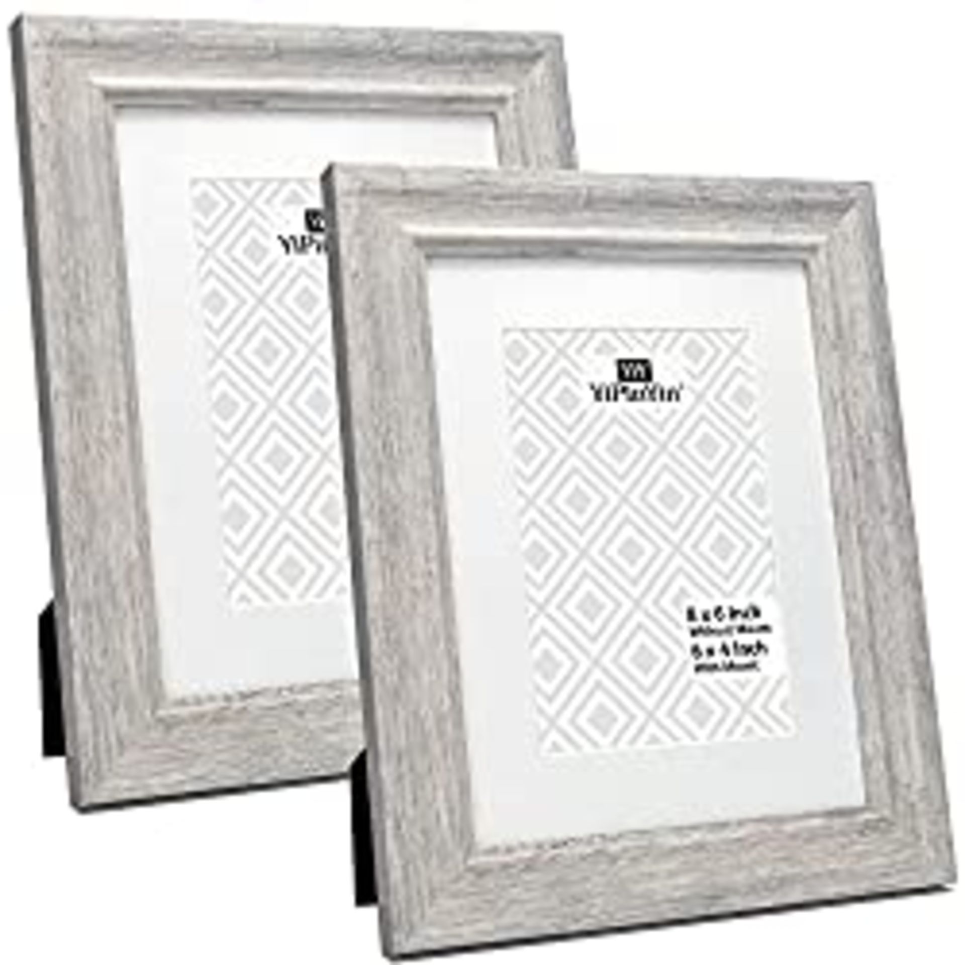 RRP £14.99 6 8 Inch/A5 Smoke Grey Wooden Vintage Photo Frame