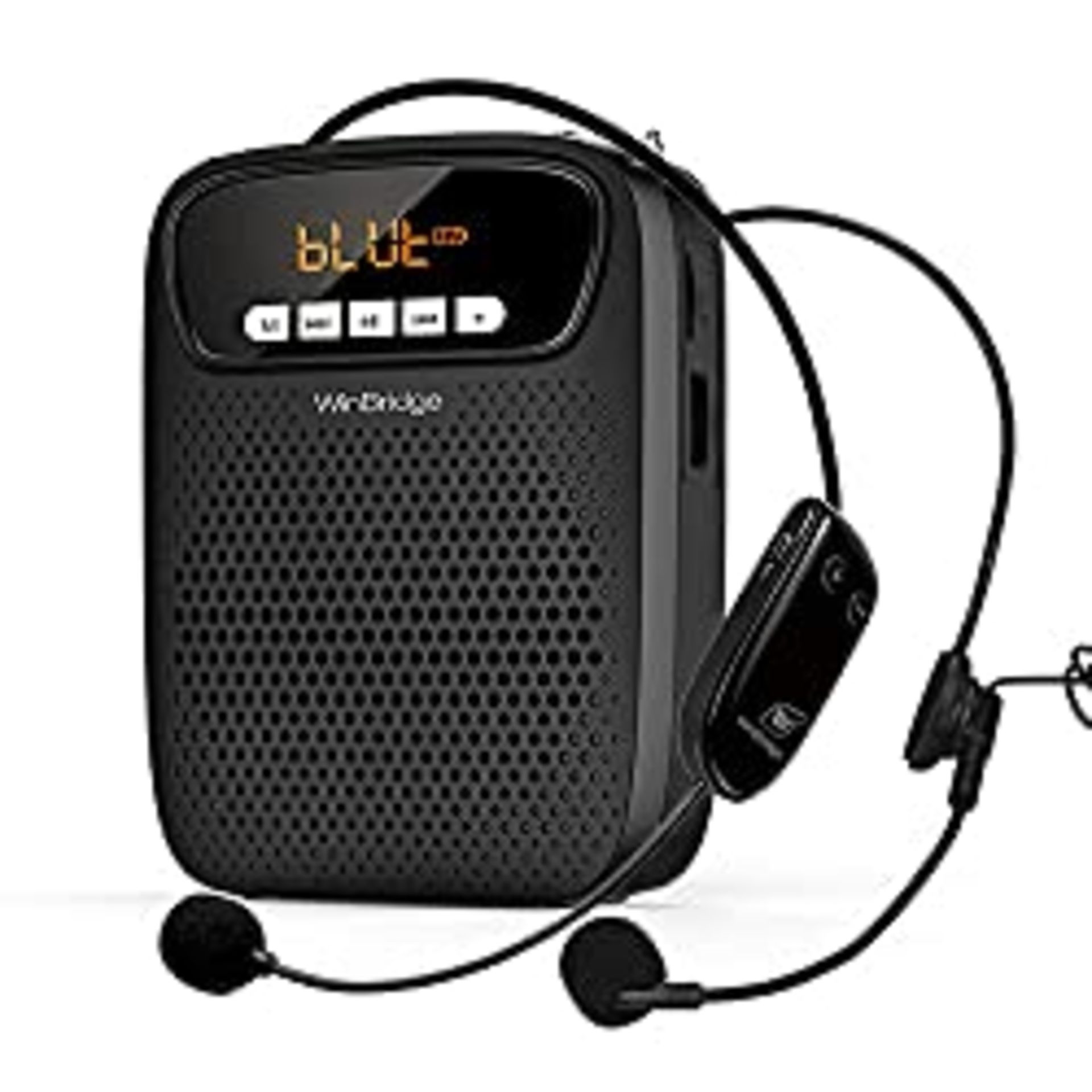 RRP £66.30 15W Voice Amplifier with Wireless/Wired Microphones for Teacher