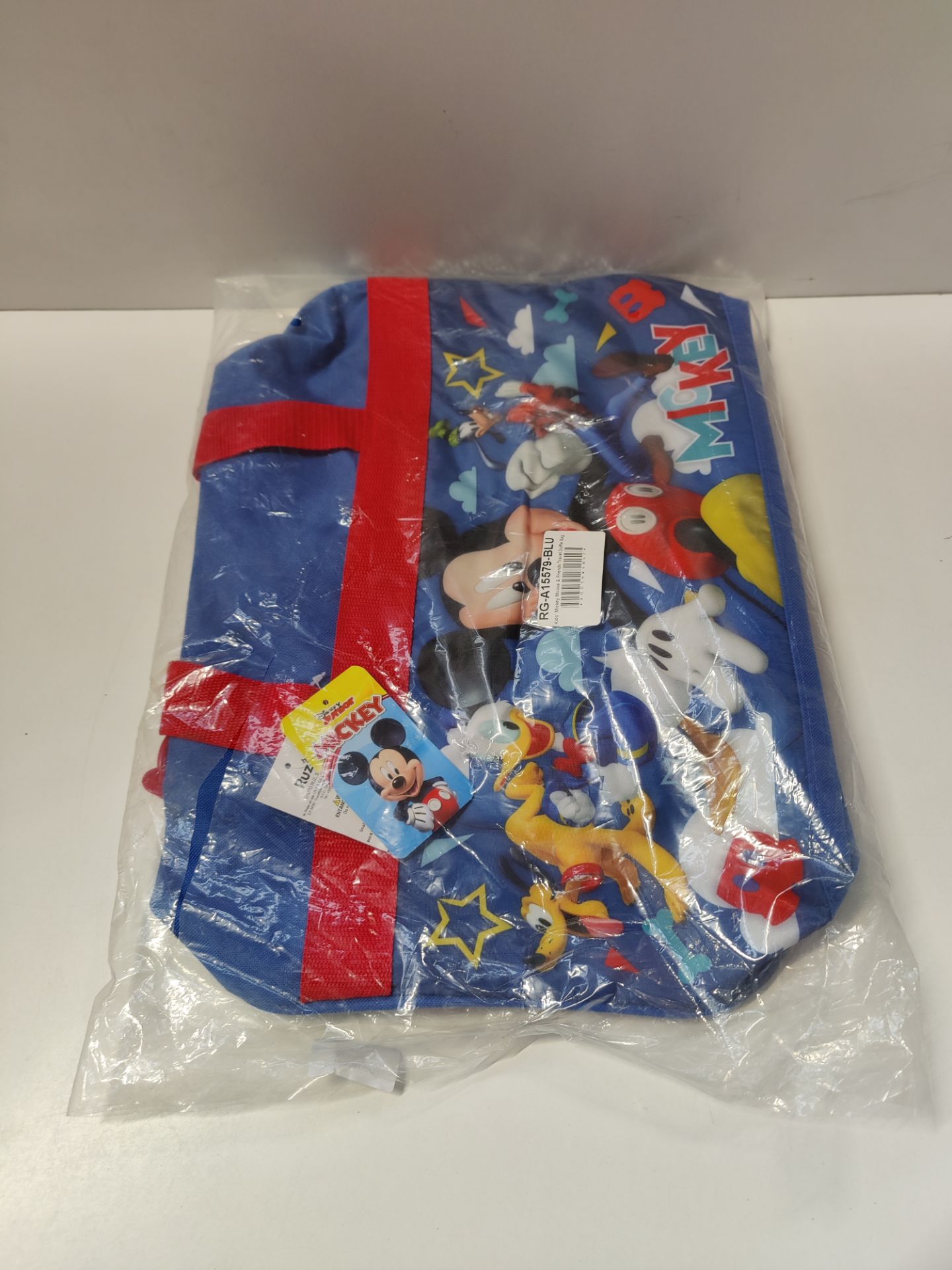 RRP £39.20 Disney Kids' Mickey Mouse & Friends Travel Duffle Bag, Blue - Image 3 of 3