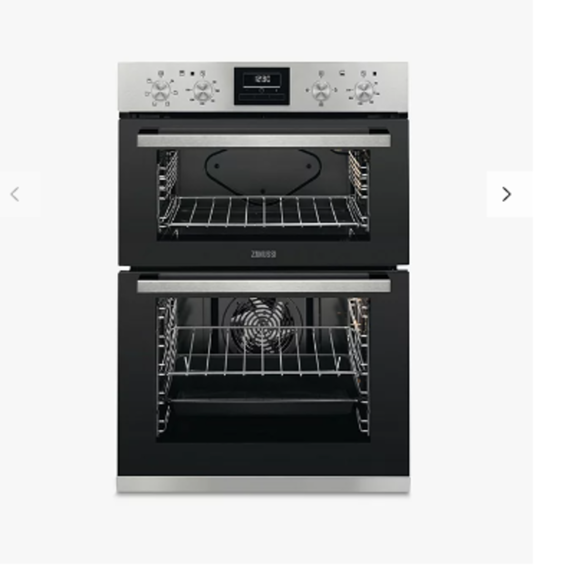 Zanussi ZOD35661XK Built-In Multifunction Electric Double Oven, Stainless Steel RRP £599