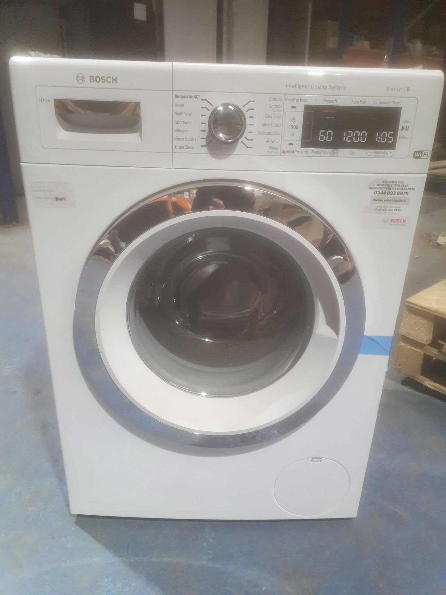 GRADED Bosch WAWH8660GB Freestanding Washing Machine with i-DOS and Home Connect, 9kg Load, A+++ Ene - Image 2 of 7