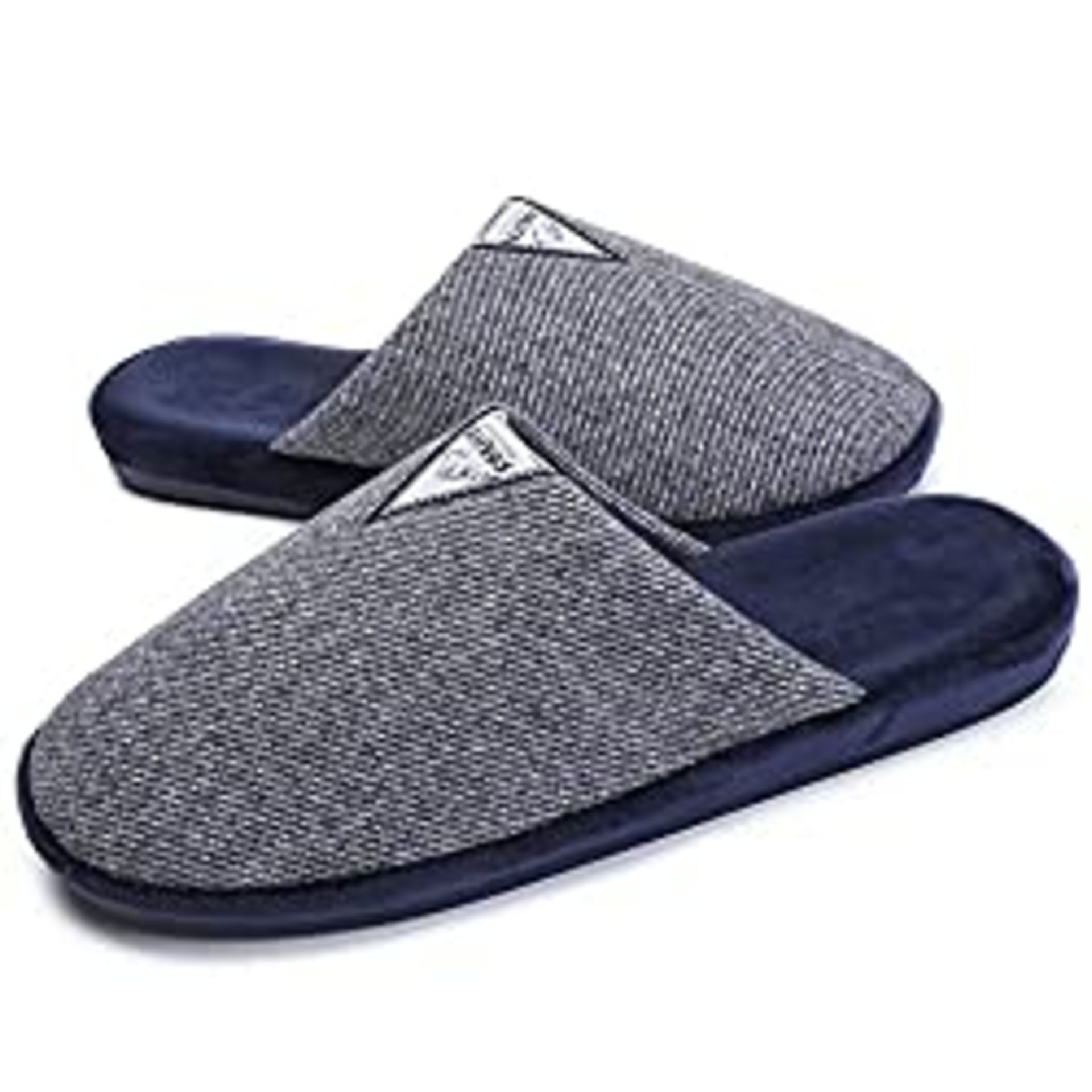 RRP £9.98 corifei Comfy Slippers for Men, Closed House Shoes with Arch Support
