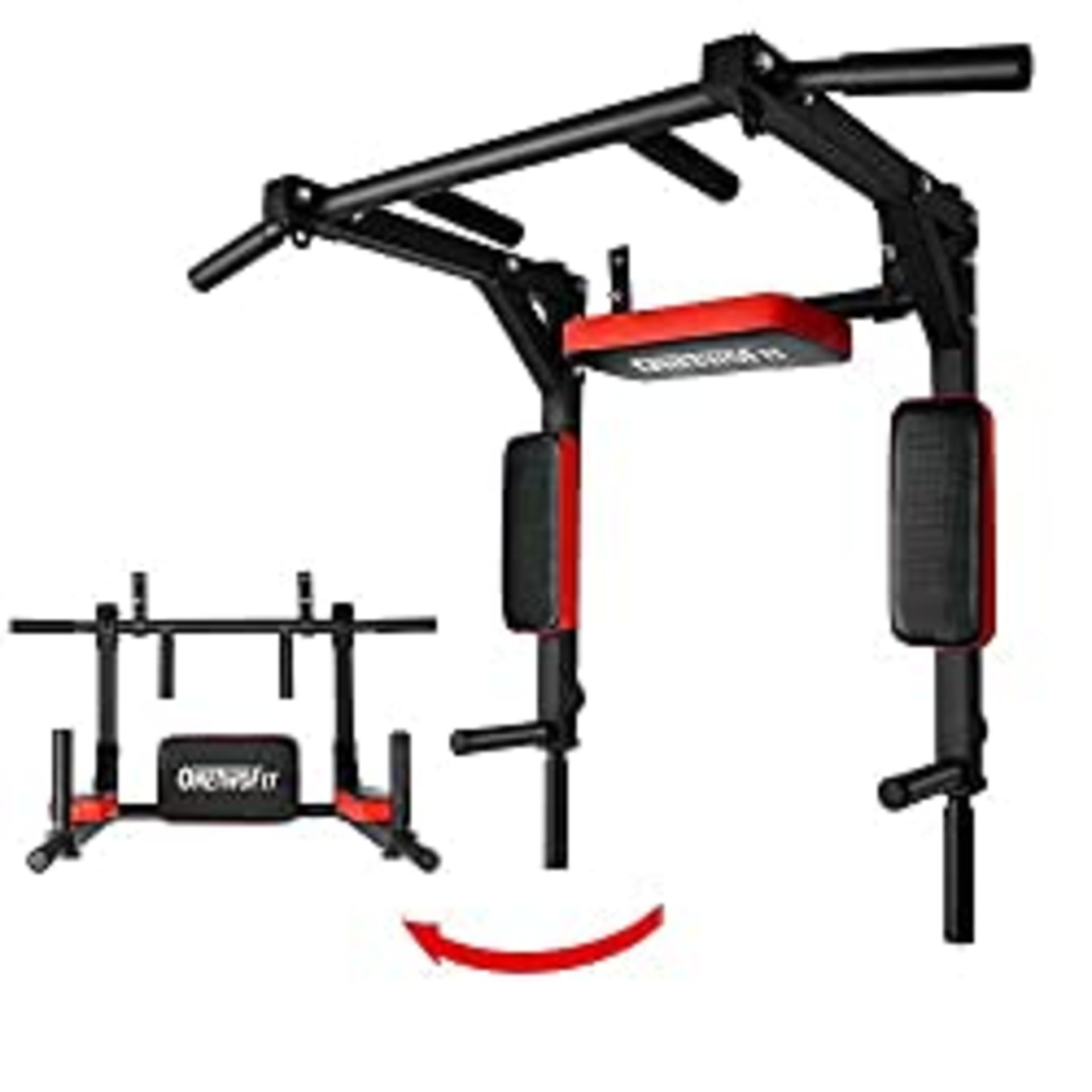 RRP £87.86 ONETWOFIT Multifunctional Wall Mounted Pull Up Bar/Chin Up bar