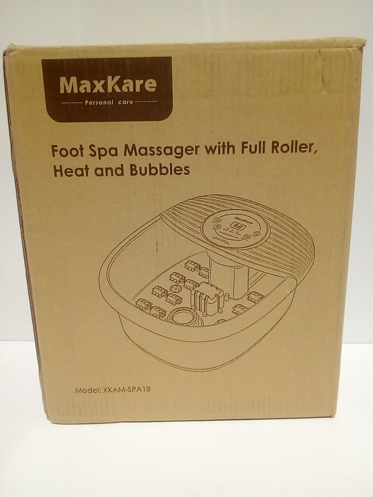 RRP £37.39 Foot Spa Bath Massager with Heat - Image 2 of 2