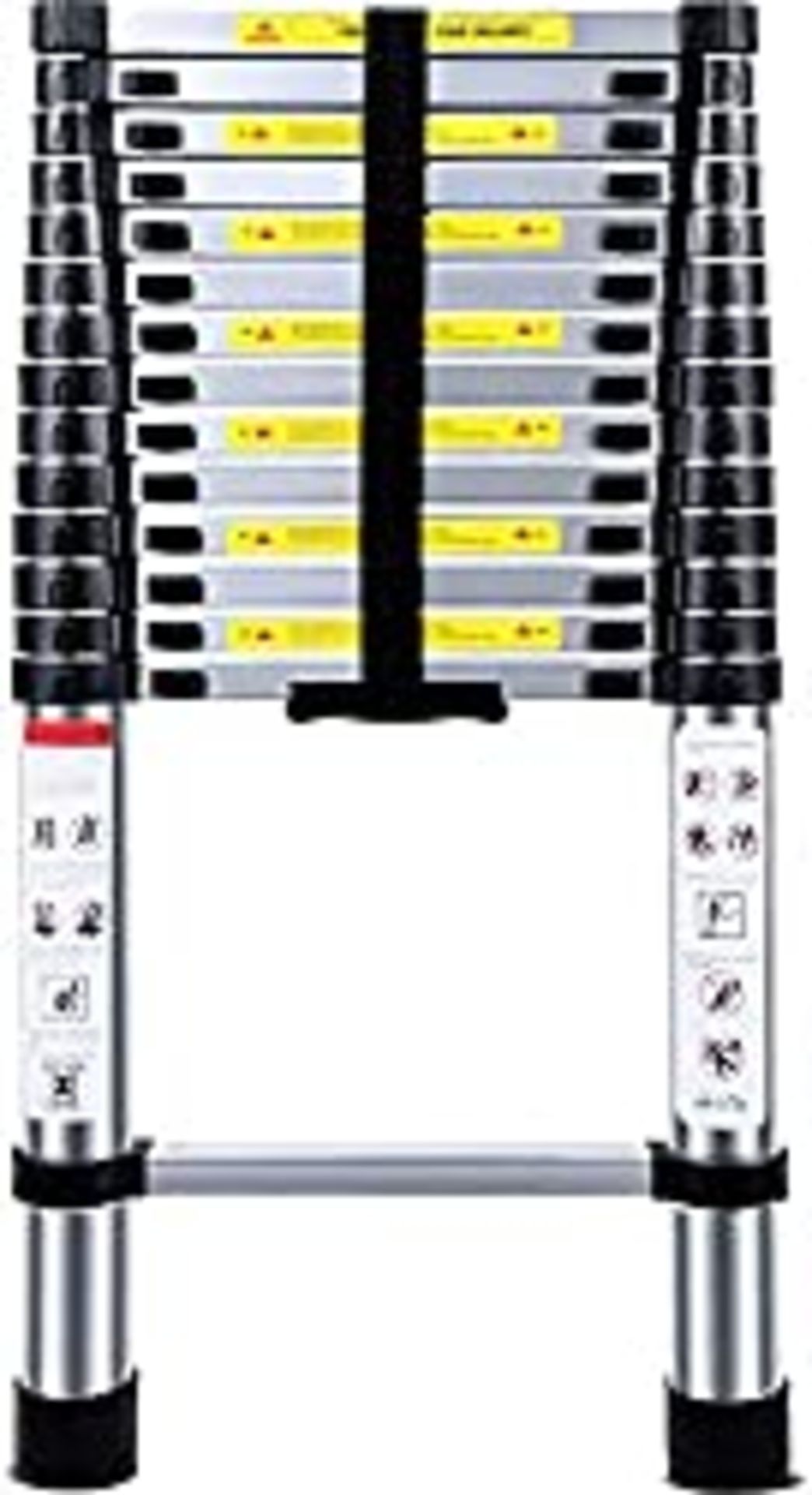 RRP £102.65 Nineaccy Telescopic Ladder 15FT | 4.5M Max Load 330lbs