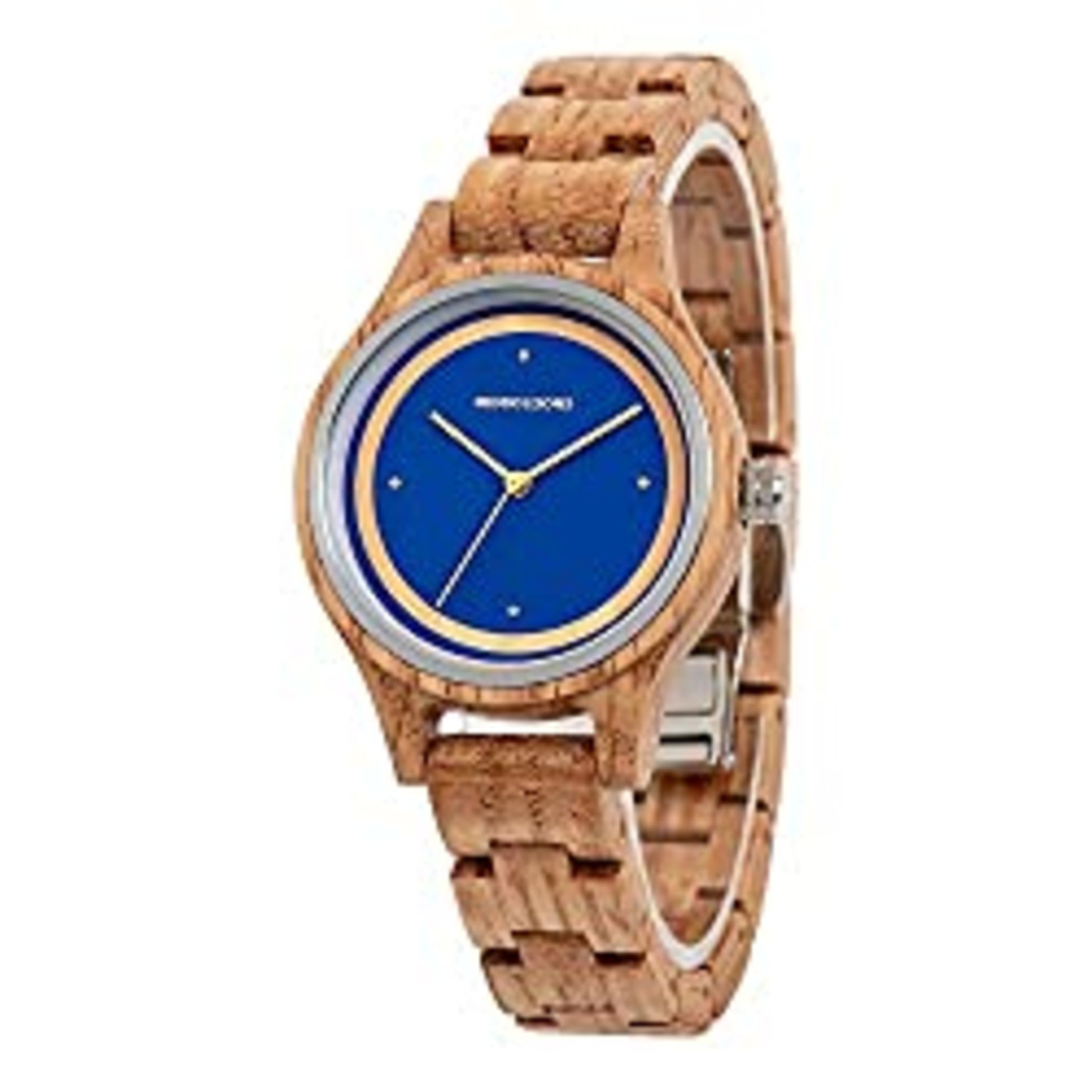 RRP £99.86 Jeddo & Sons Women's Wooden Watch with Interchangeable